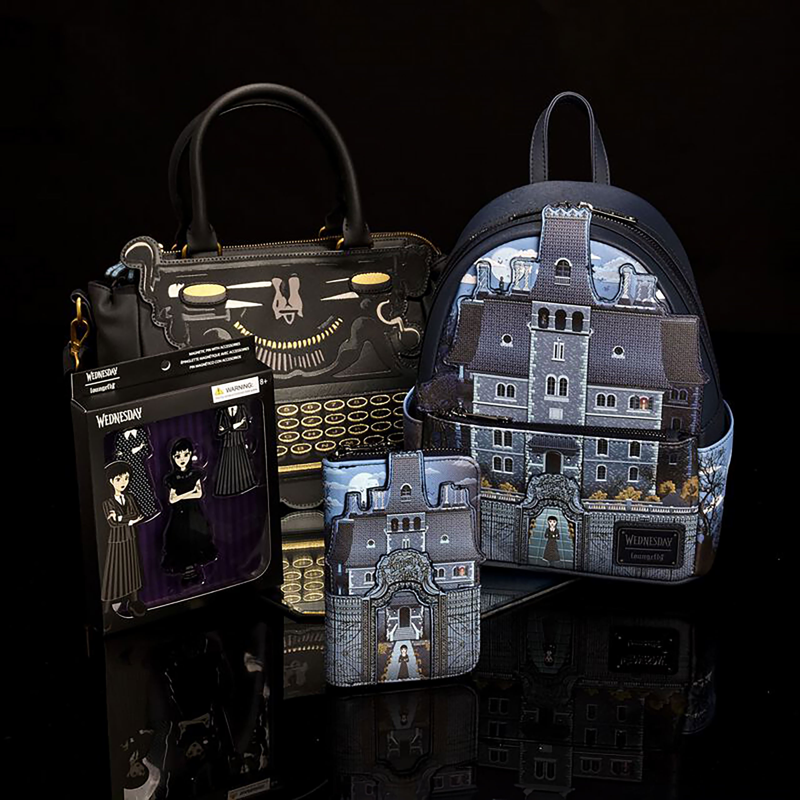 Product image Wednesday - Nevermore Academy Glow in the Dark Mini Backpack