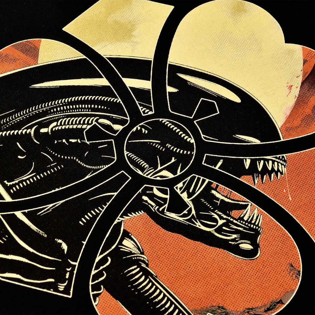 Immagine del prodotto T-shirt Space Hunter per fan di Alien nera