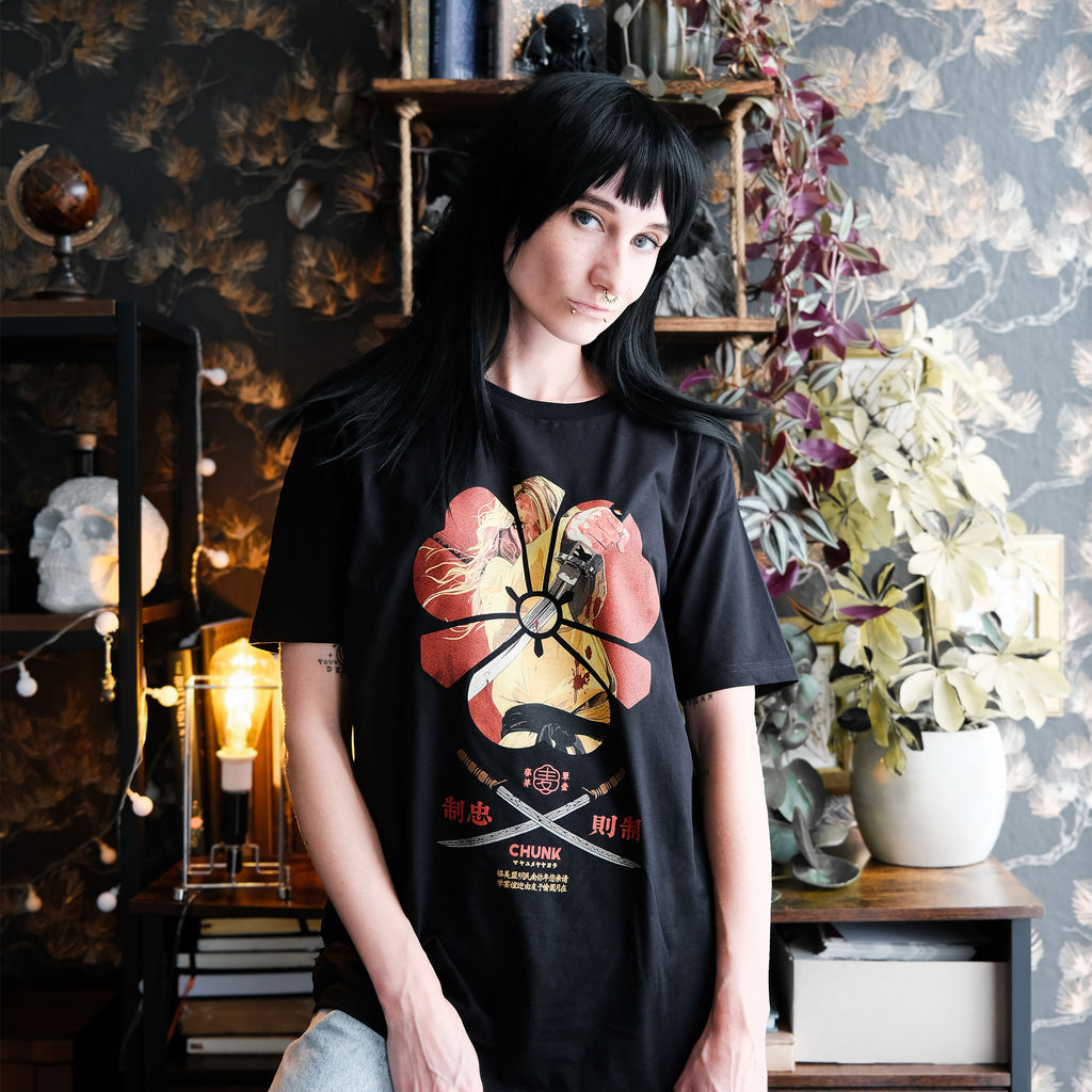 Immagine del prodotto T-shirt da Assassina Femminile per fan di Kill Bill nera