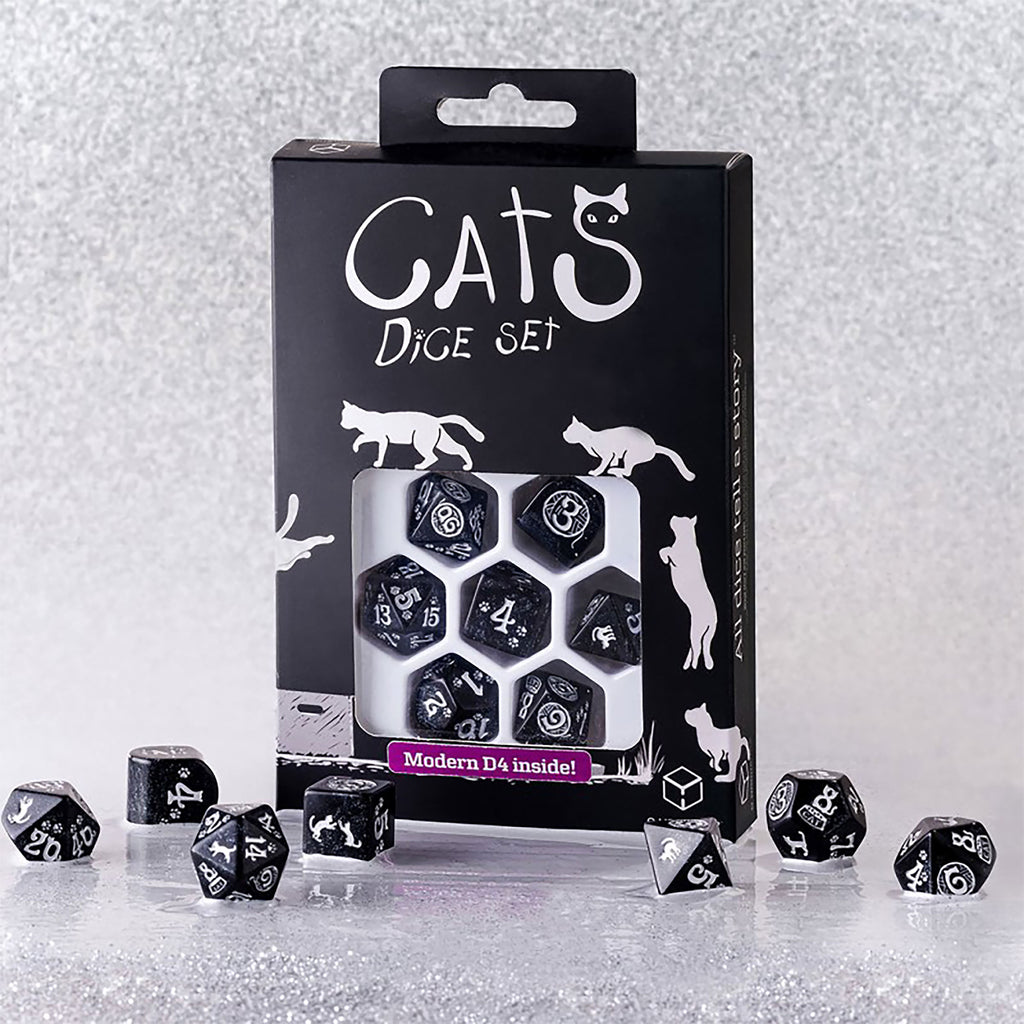 Immagine del prodotto Set di Dadi RPG Moderno Cats Waffle 7 pezzi