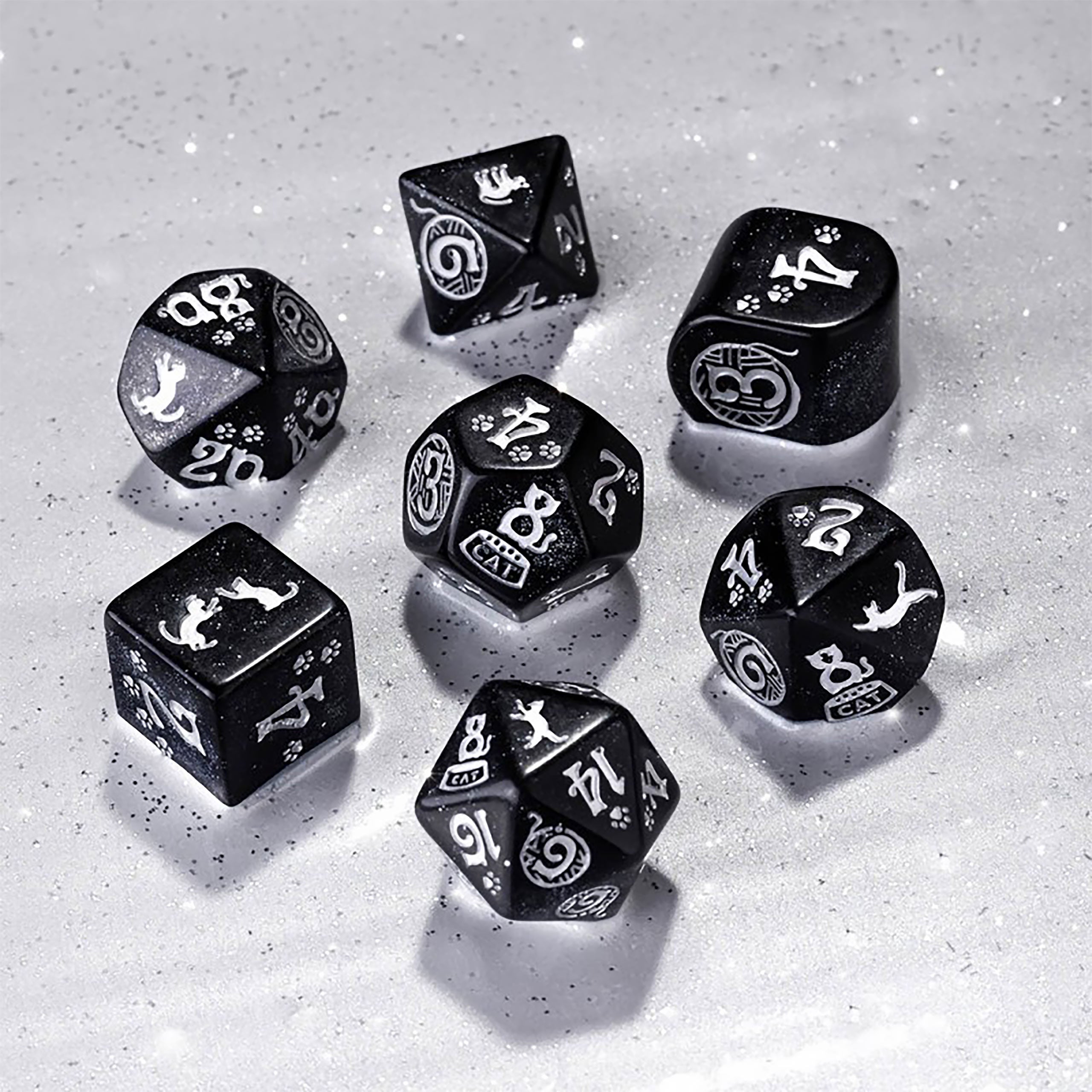 Immagine del prodotto Set di Dadi RPG Moderno Cats Waffle 7 pezzi
