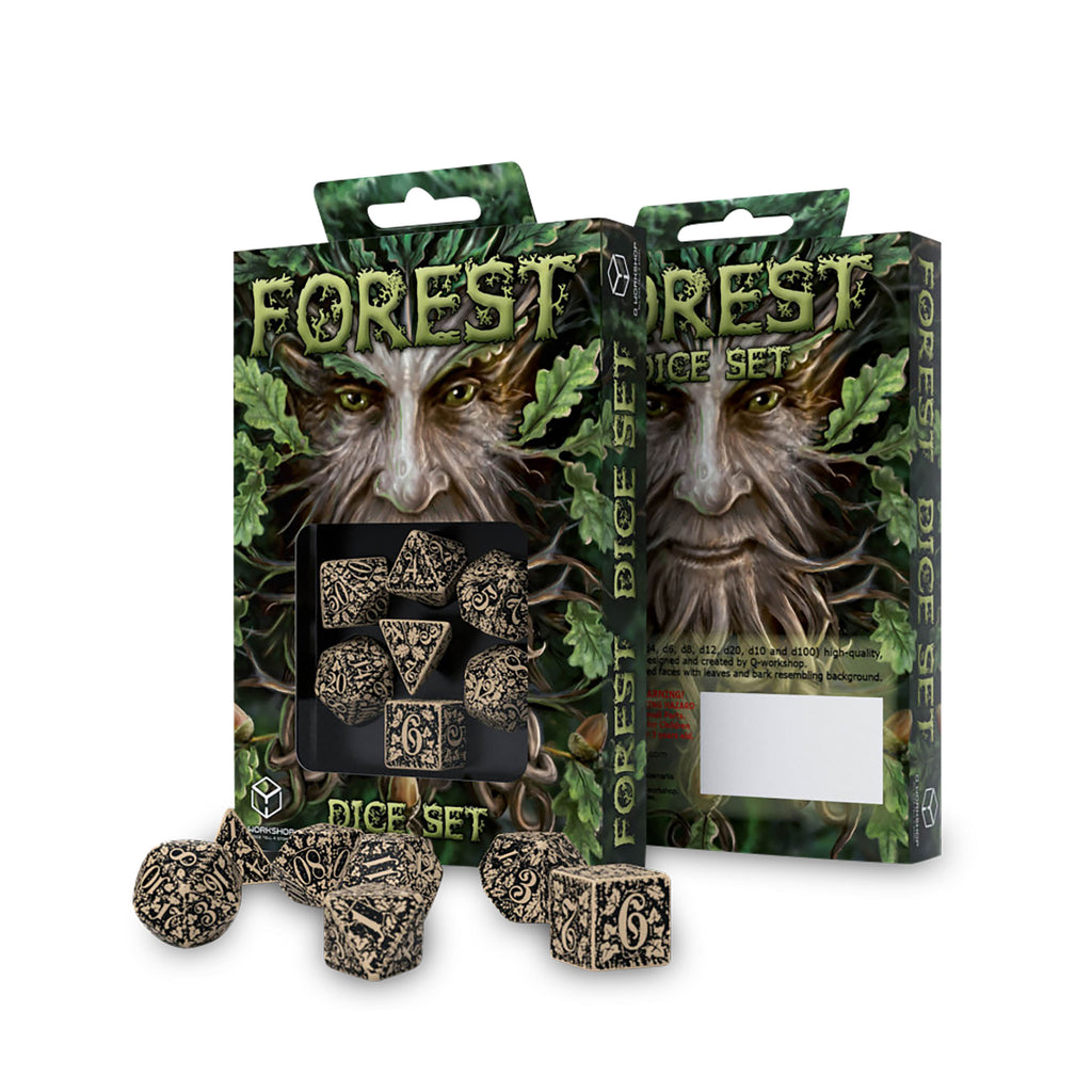 Immagine del prodotto Set di dadi RPG Forest Savannha da 7 pezzi