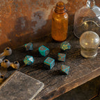 Immagine del prodotto Set di Dadi RPG Moderno Steampunk Clockwork Nautical Apparatus 7 pezzi
