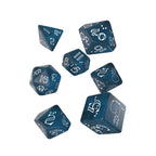 Immagine del prodotto Set di Dadi Llama Scintillanti 7 pezzi blu-bianco