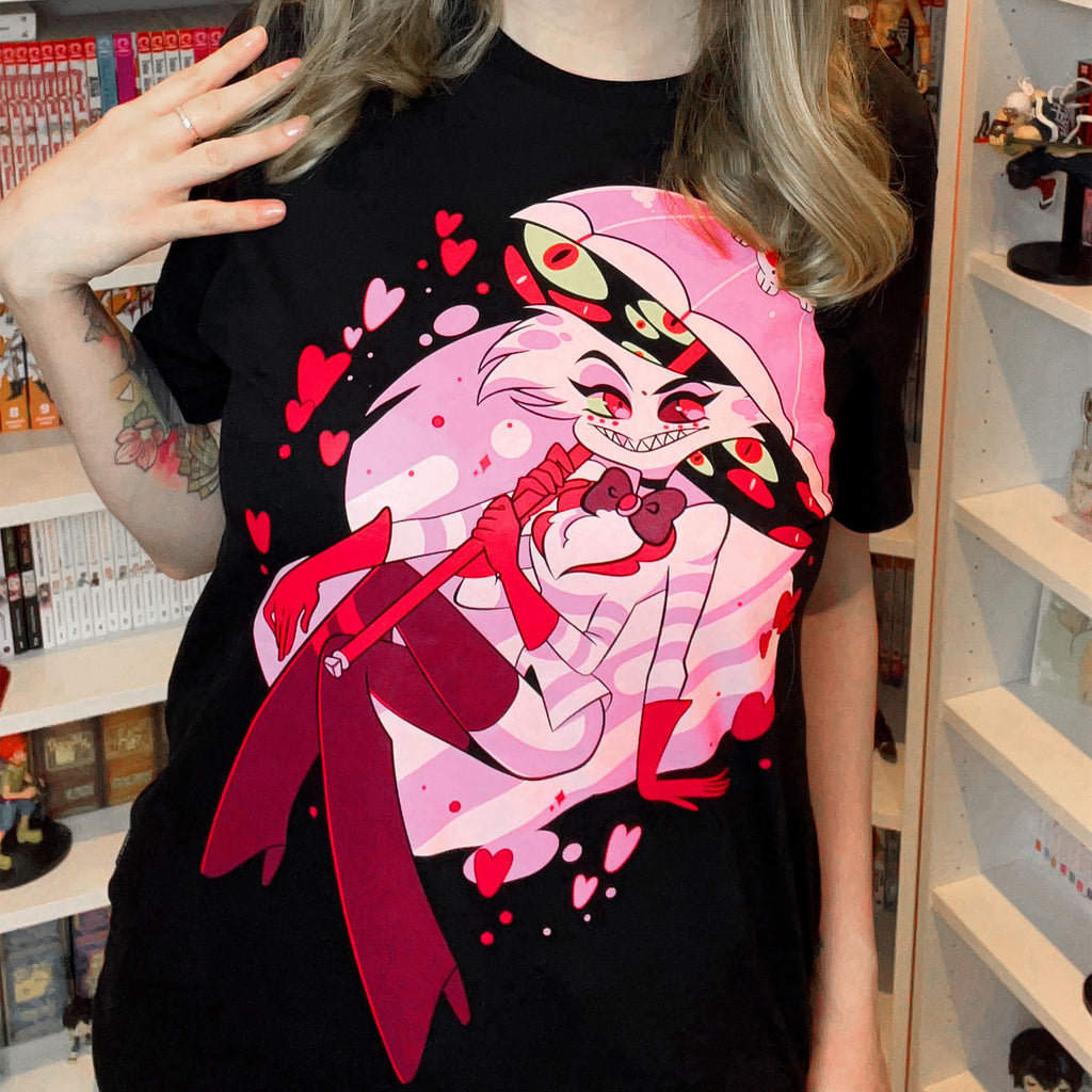 Immagine del prodotto T-Shirt Spider Demon Angel per fan di Hazbin Hotel nero