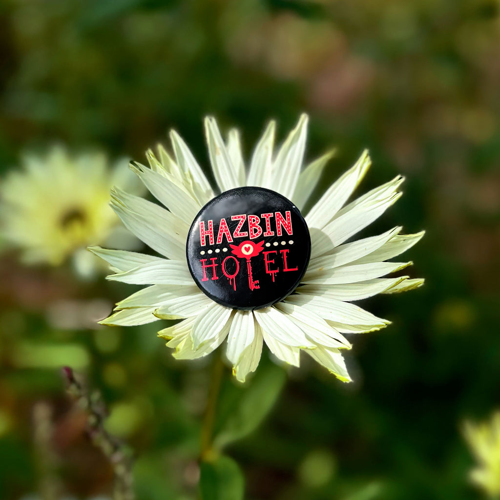 Immagine del prodotto Pulsante logo per fan di Hazbin Hotel