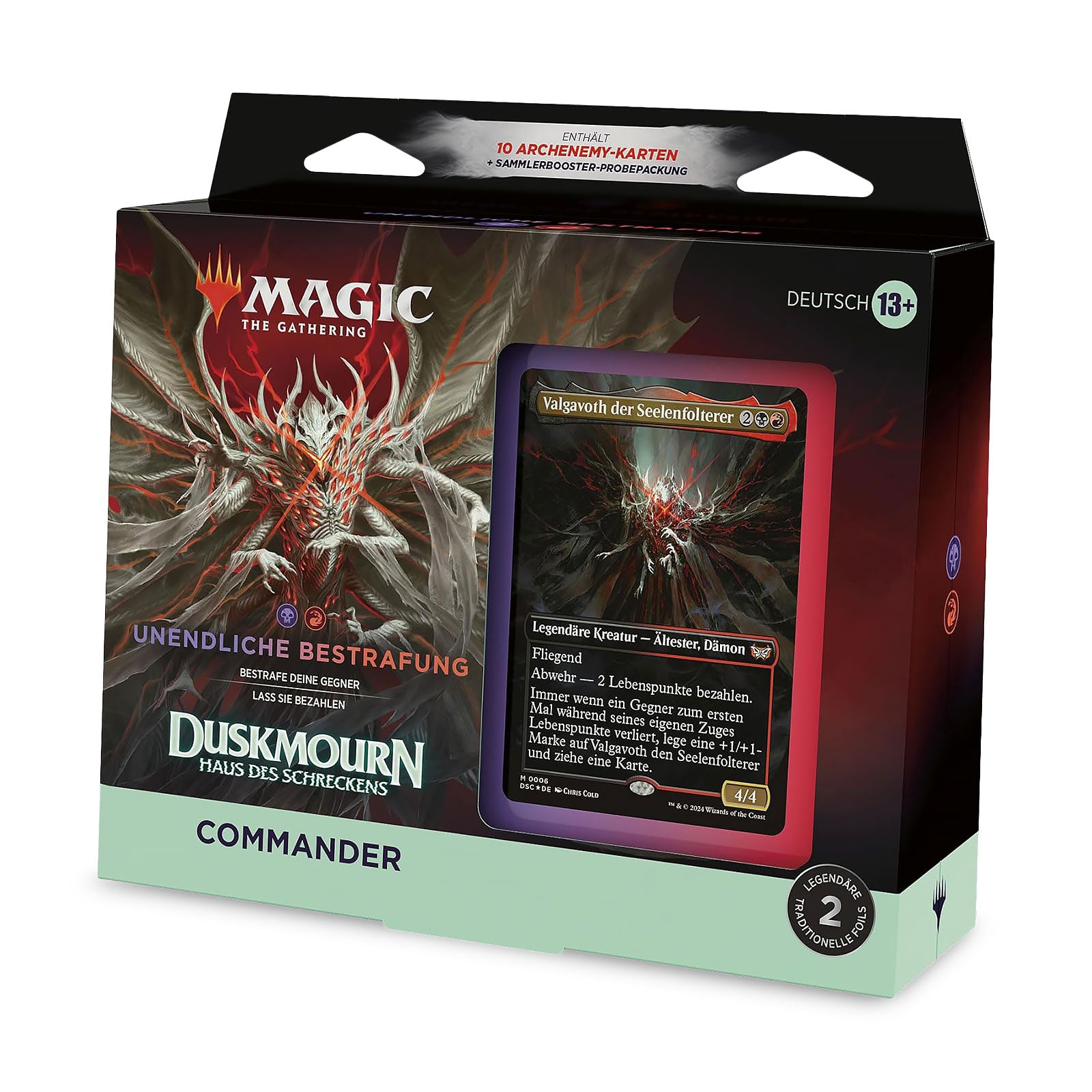 Immagine del prodotto Duskmourn: Casa degli Orrori Mazzo Comandante Punizione Infinita - Magic The Gathering