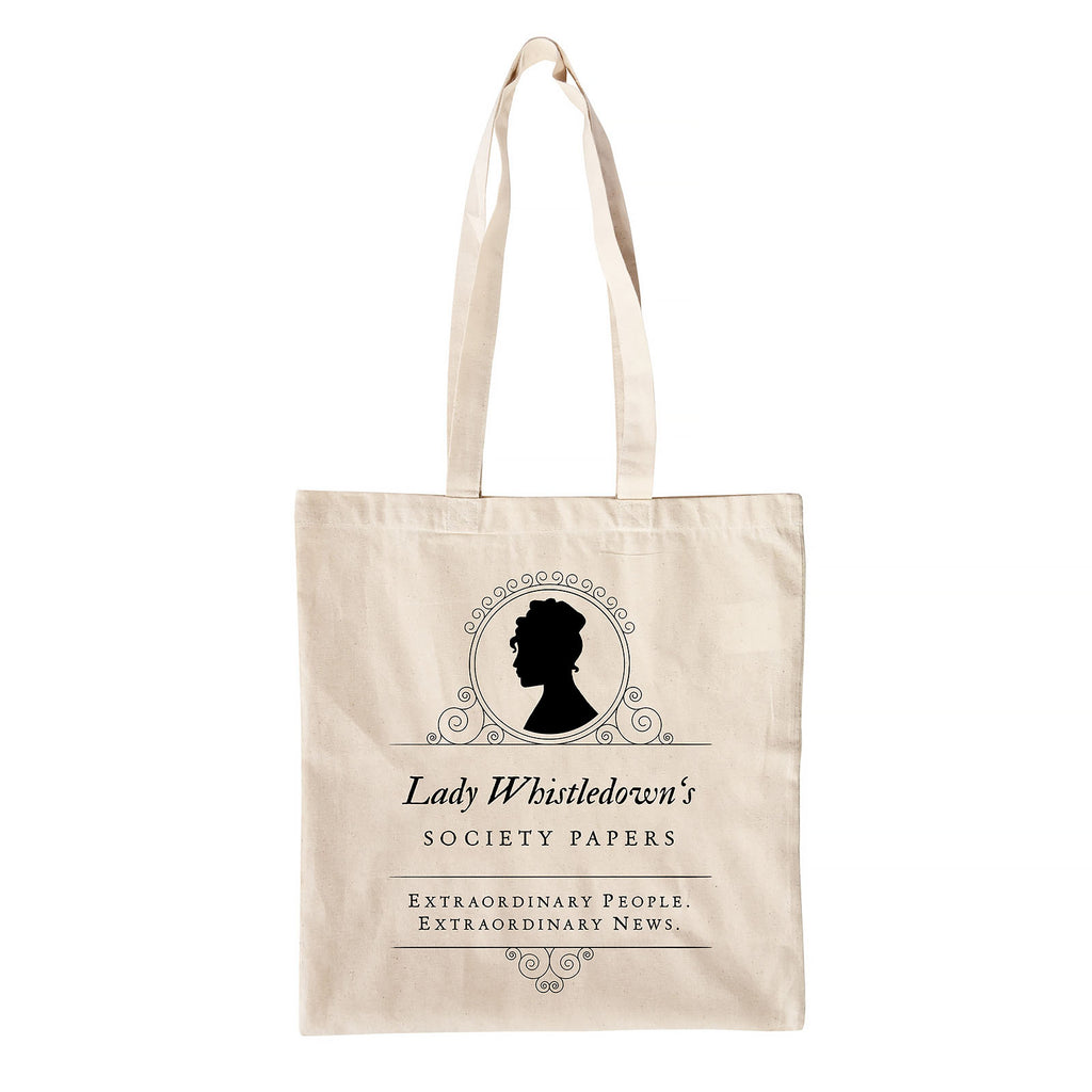 Immagine del prodotto Borsa di juta Society Papers per fan di Bridgerton