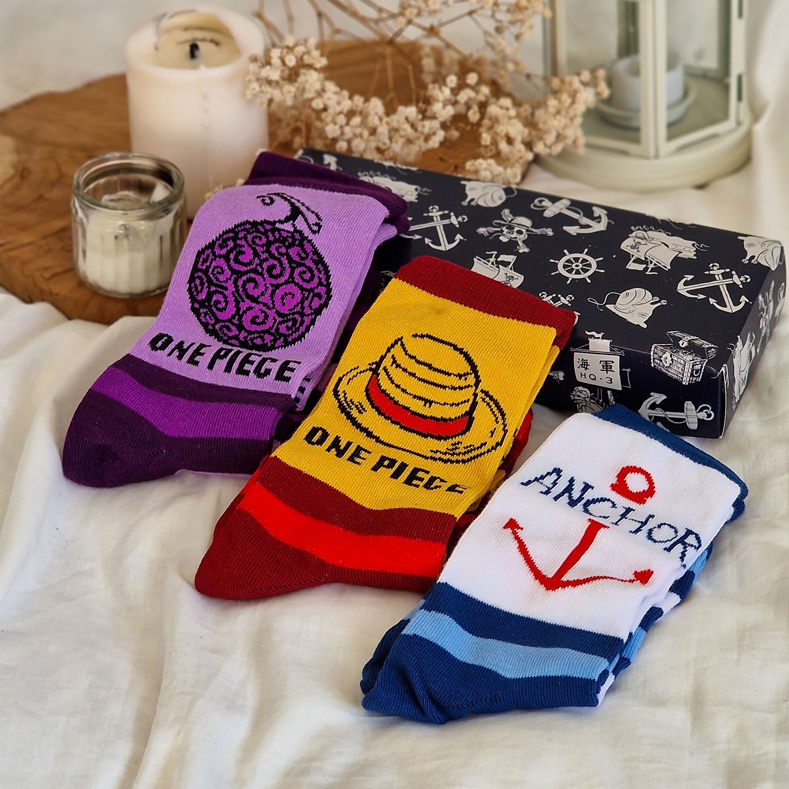 Immagine del prodotto Set di 3 calzini One Piece in confezione regalo