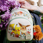 Product image Pokemon - Pikachu and Eevee Floral Mini Backpack