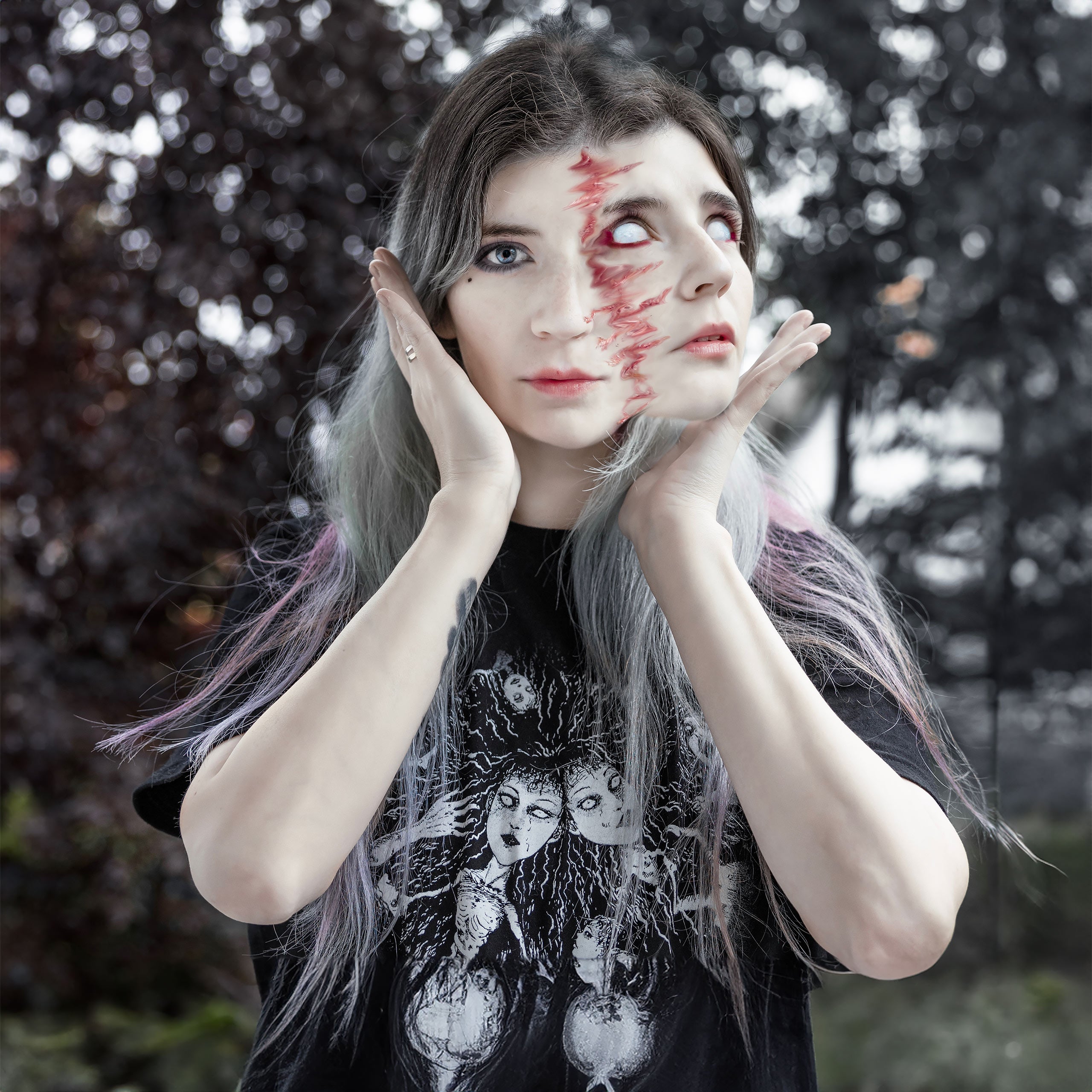 Immagine del prodotto Junji Ito - T-shirt nera Crawling