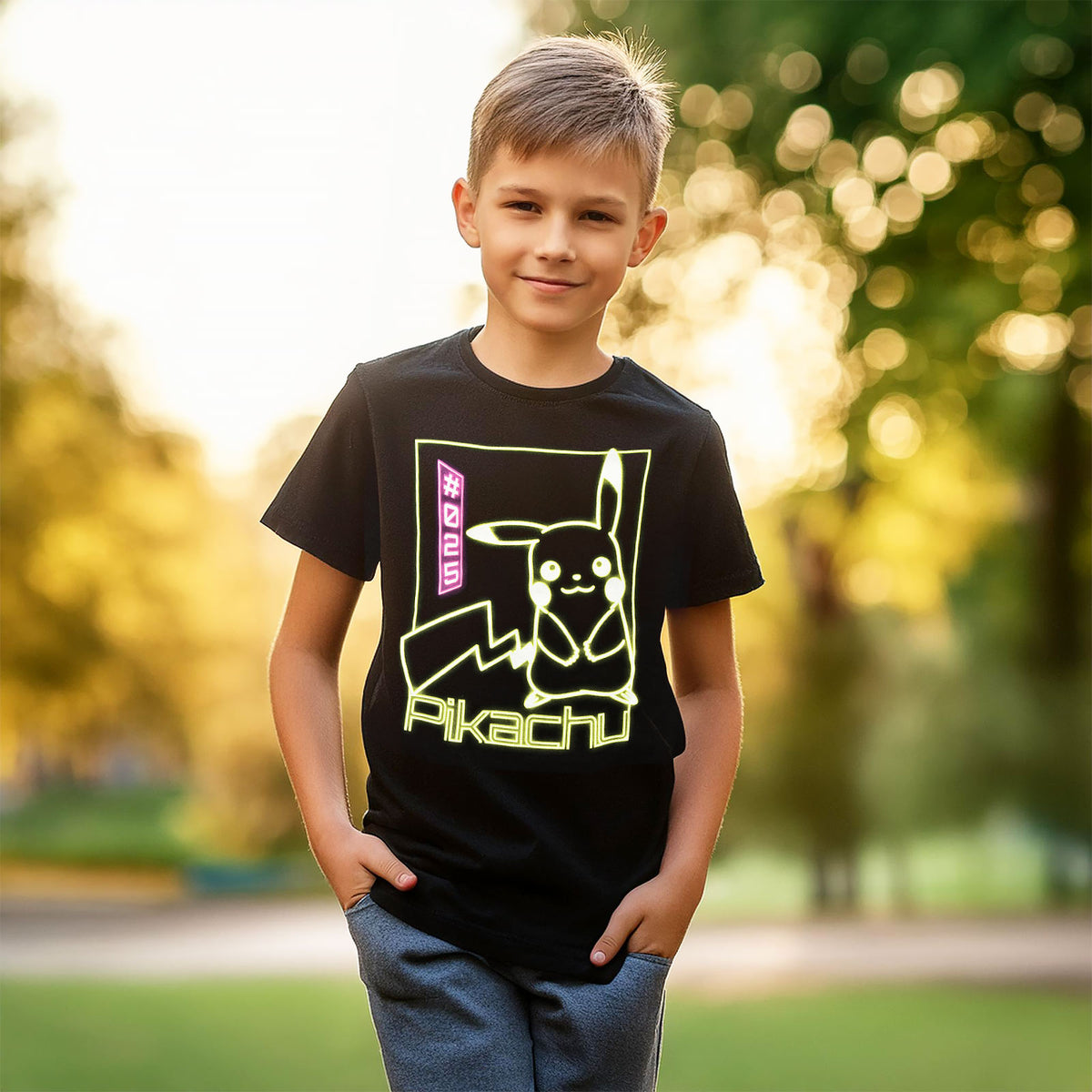 Immagine del prodotto Pokemon - Pikachu Neon T-Shirt per bambini nero