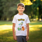 Immagine del prodotto Pokemon - T-shirt Trio Originale per bambini bianca