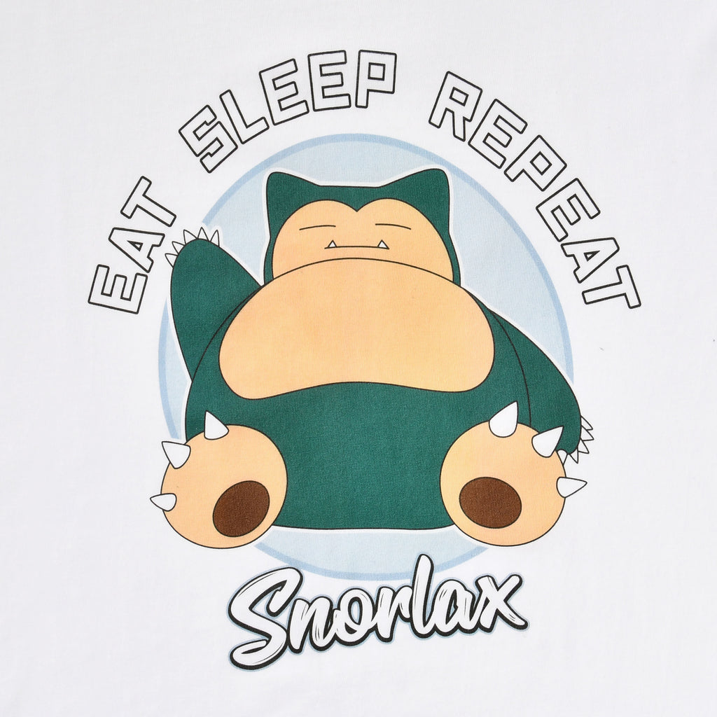 Immagine del prodotto Pokemon - Snorlax Eat Sleep Repeat T-shirt bianca
