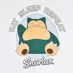 Immagine del prodotto Pokemon - Snorlax Eat Sleep Repeat T-shirt bianca