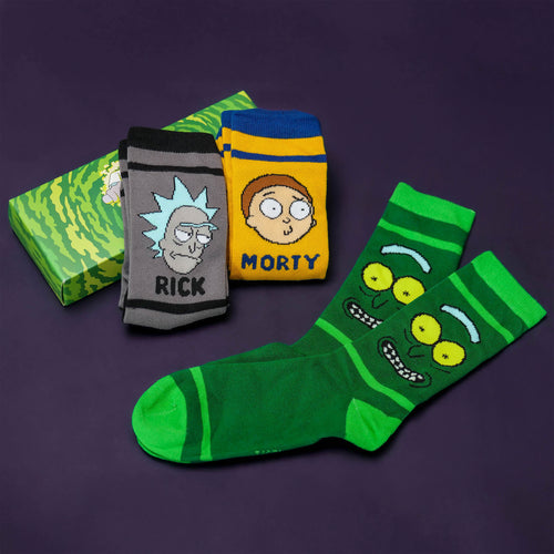 Immagine del prodotto Calze Personaggi Set di 3 in Scatola Regalo - Rick e Morty