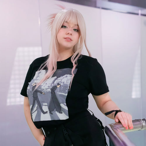 Immagine del prodotto Maglietta Crosswalk per fan di Jujutsu Kaisen nera