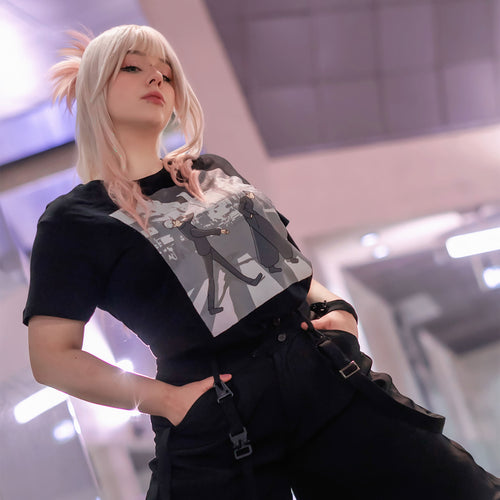 Immagine del prodotto Maglietta Crosswalk per fan di Jujutsu Kaisen nera