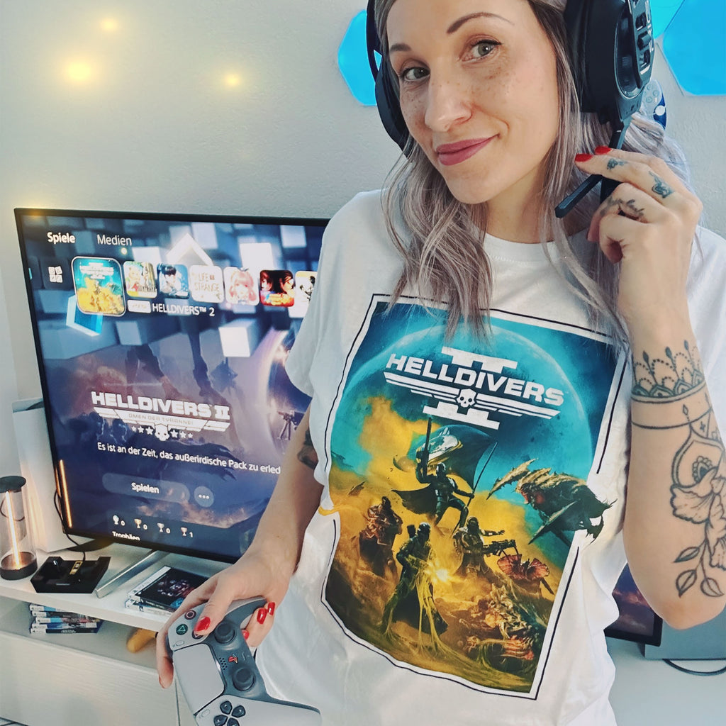 Immagine del prodotto Helldivers 2 - T-shirt Key Art bianca