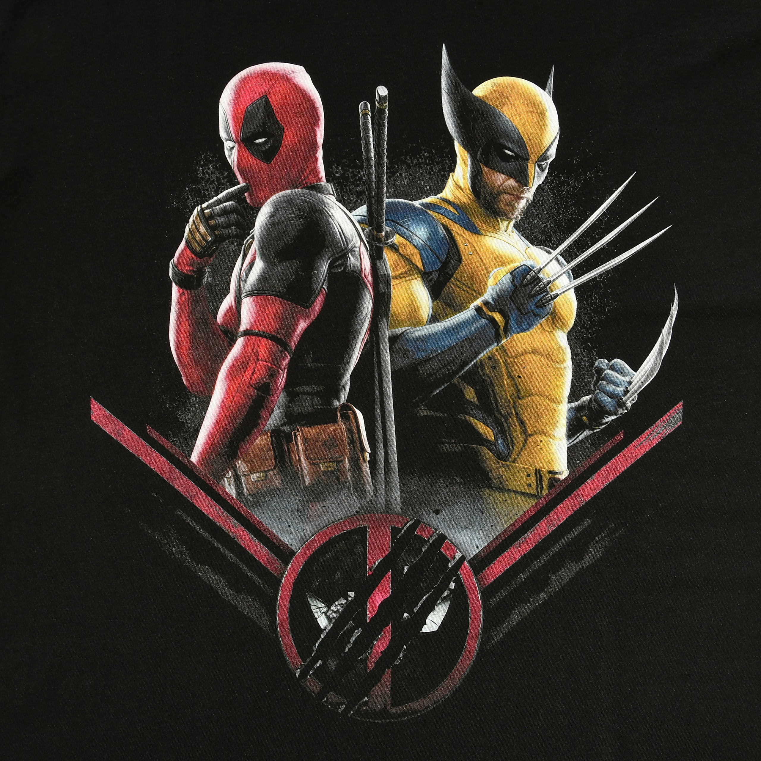 Immagine del prodotto T-shirt nera Deadpool e Wolverine Double Trouble