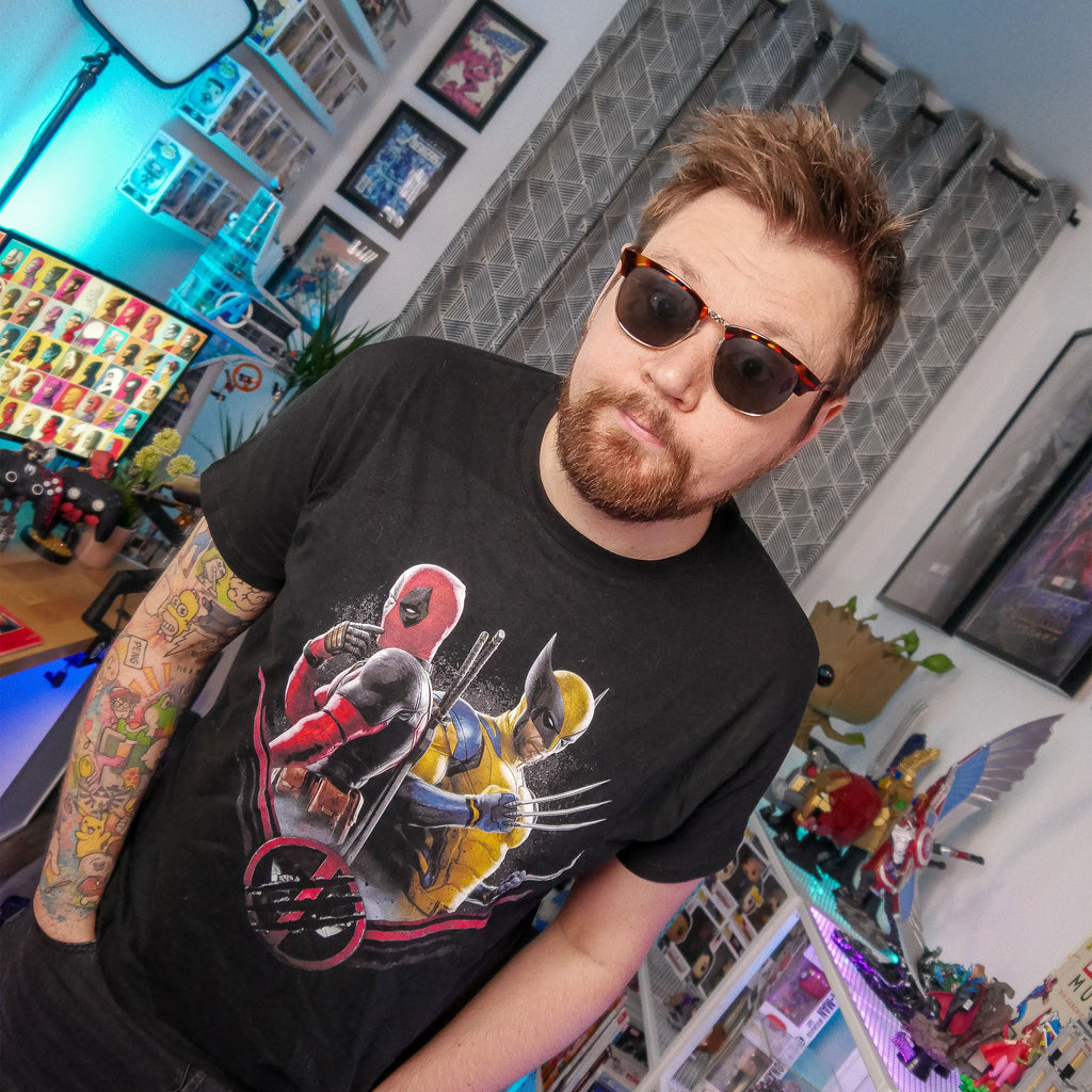 Immagine del prodotto T-shirt nera Deadpool e Wolverine Double Trouble