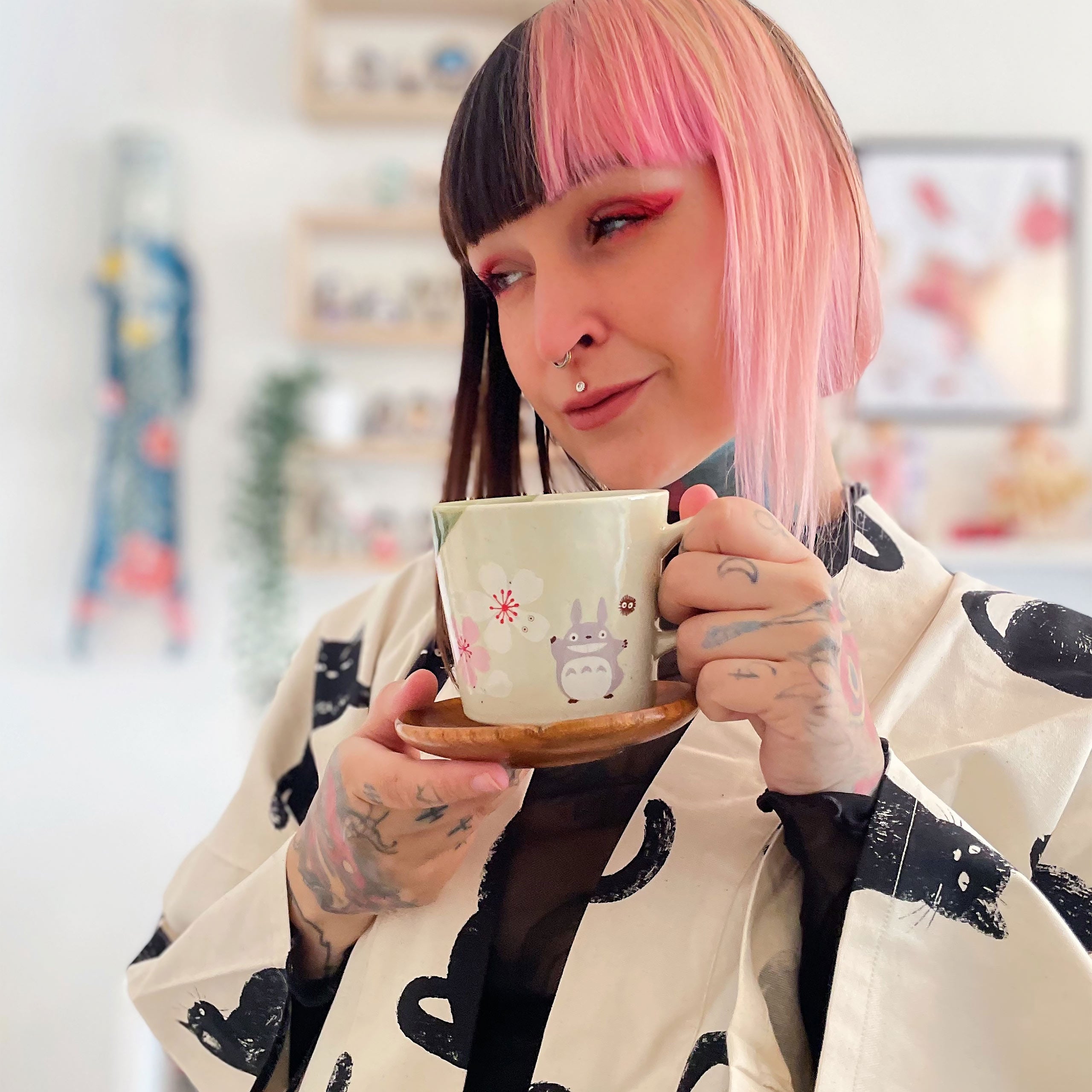 Immagine del prodotto Il mio vicino Totoro - Tazza Mino di fiori di ciliegio