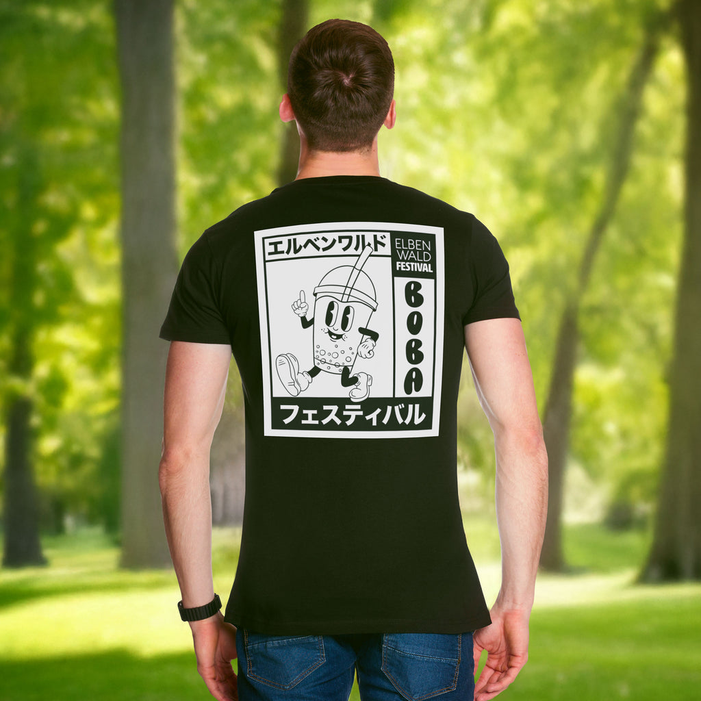 Immagine del prodotto T-shirt nera Elbenwald Festival Bubble Tea