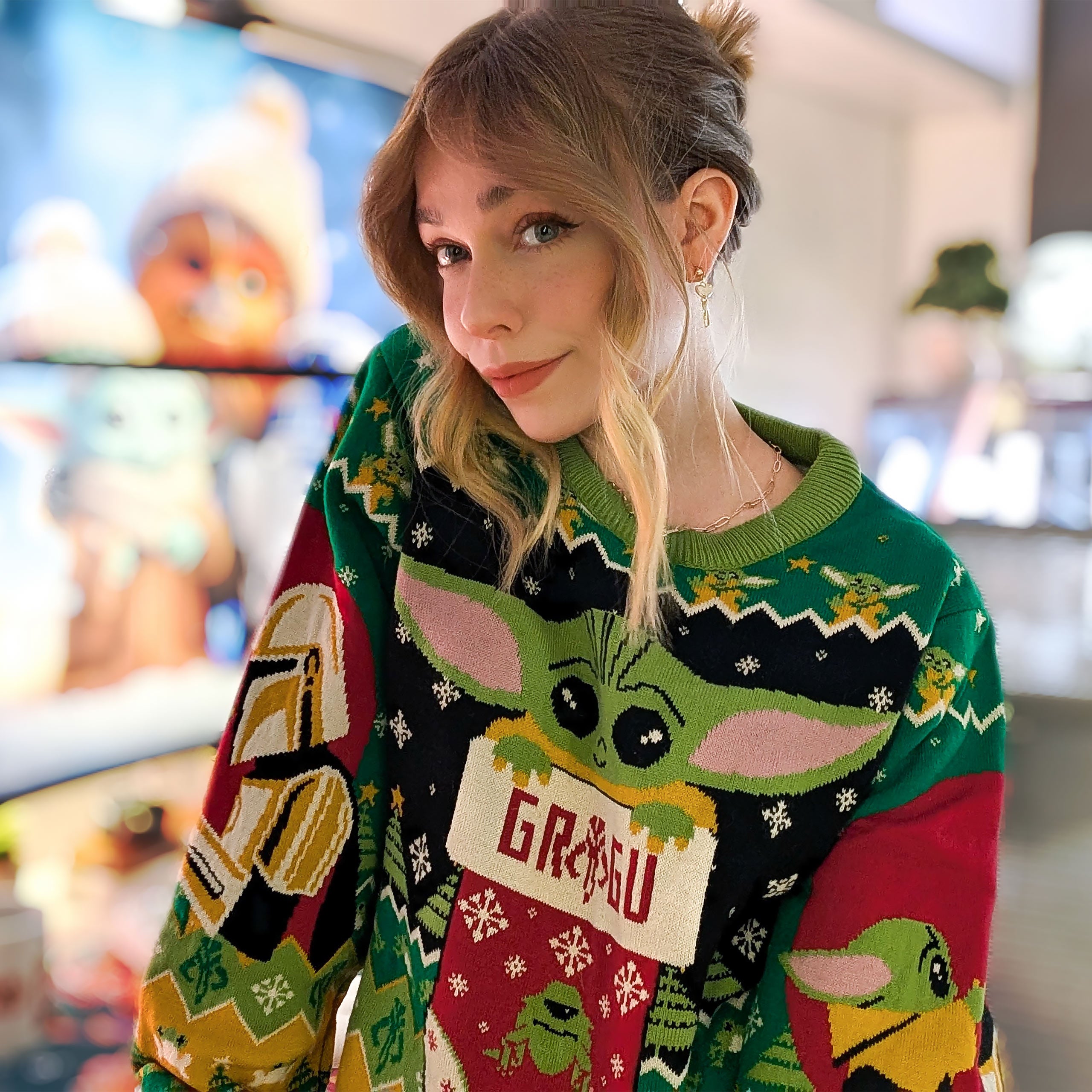 Immagine del prodotto Maglione lavorato a maglia Grogu con Mando - Star Wars The Mandalorian