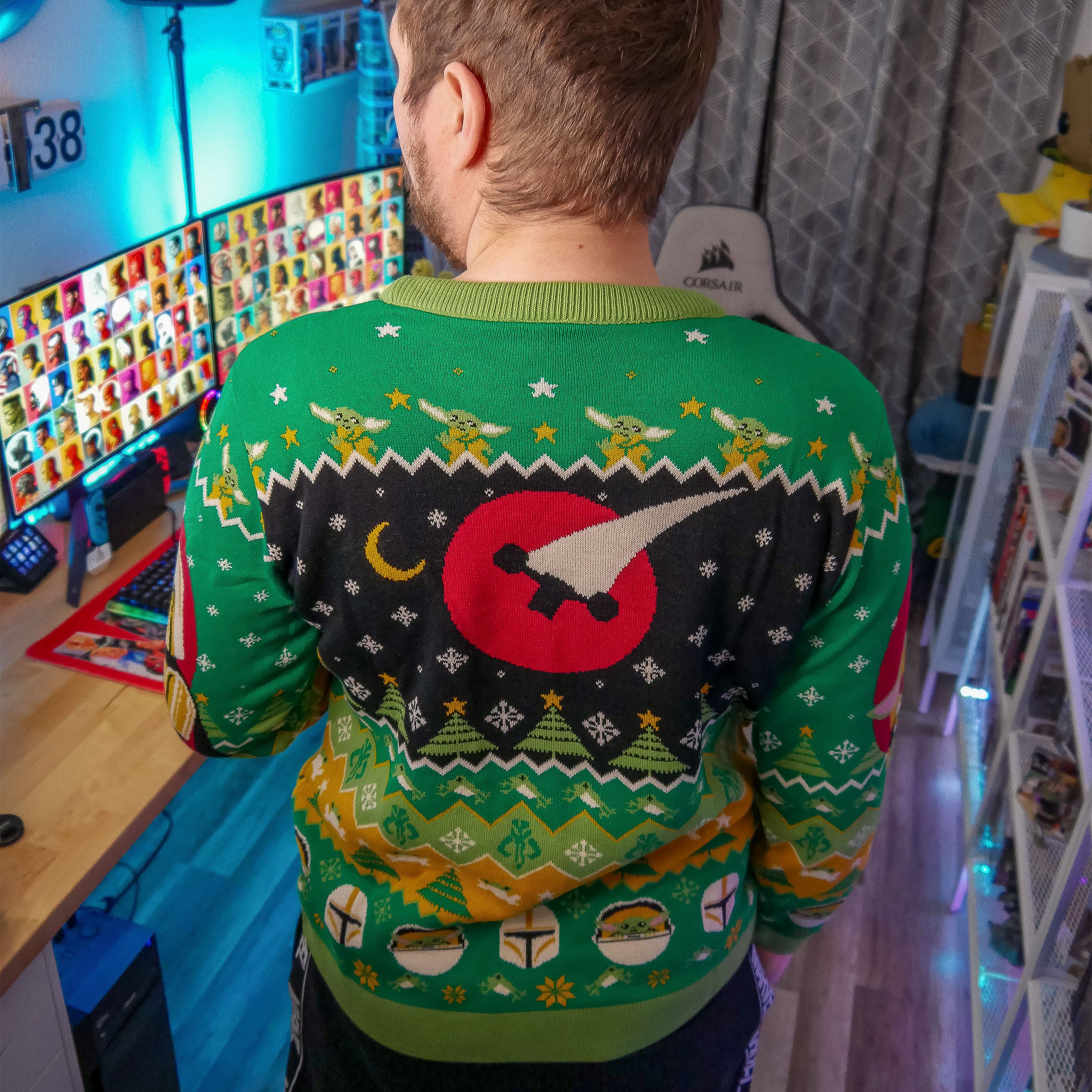 Immagine del prodotto Maglione lavorato a maglia Grogu con Mando - Star Wars The Mandalorian