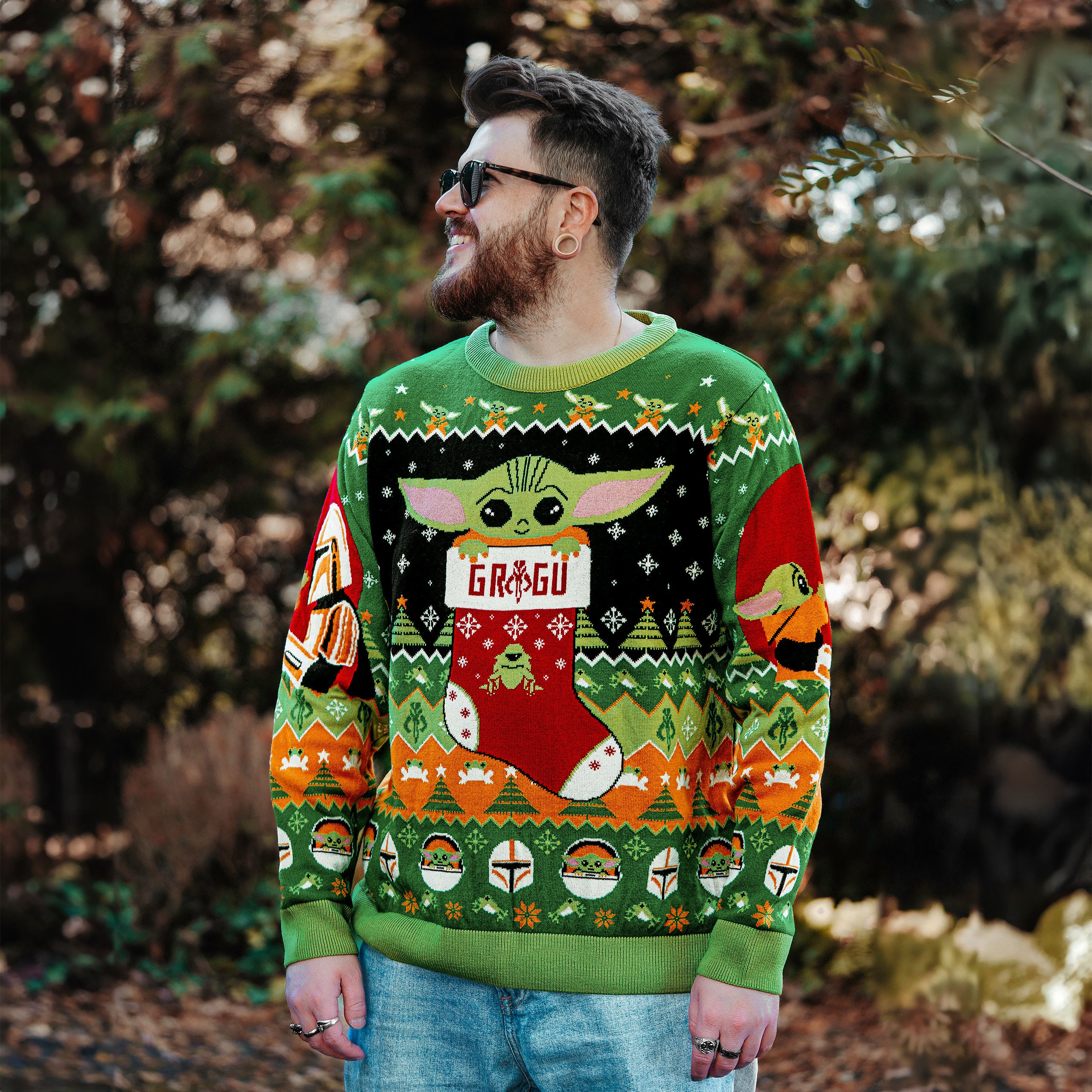 Immagine del prodotto Maglione lavorato a maglia Grogu con Mando - Star Wars The Mandalorian