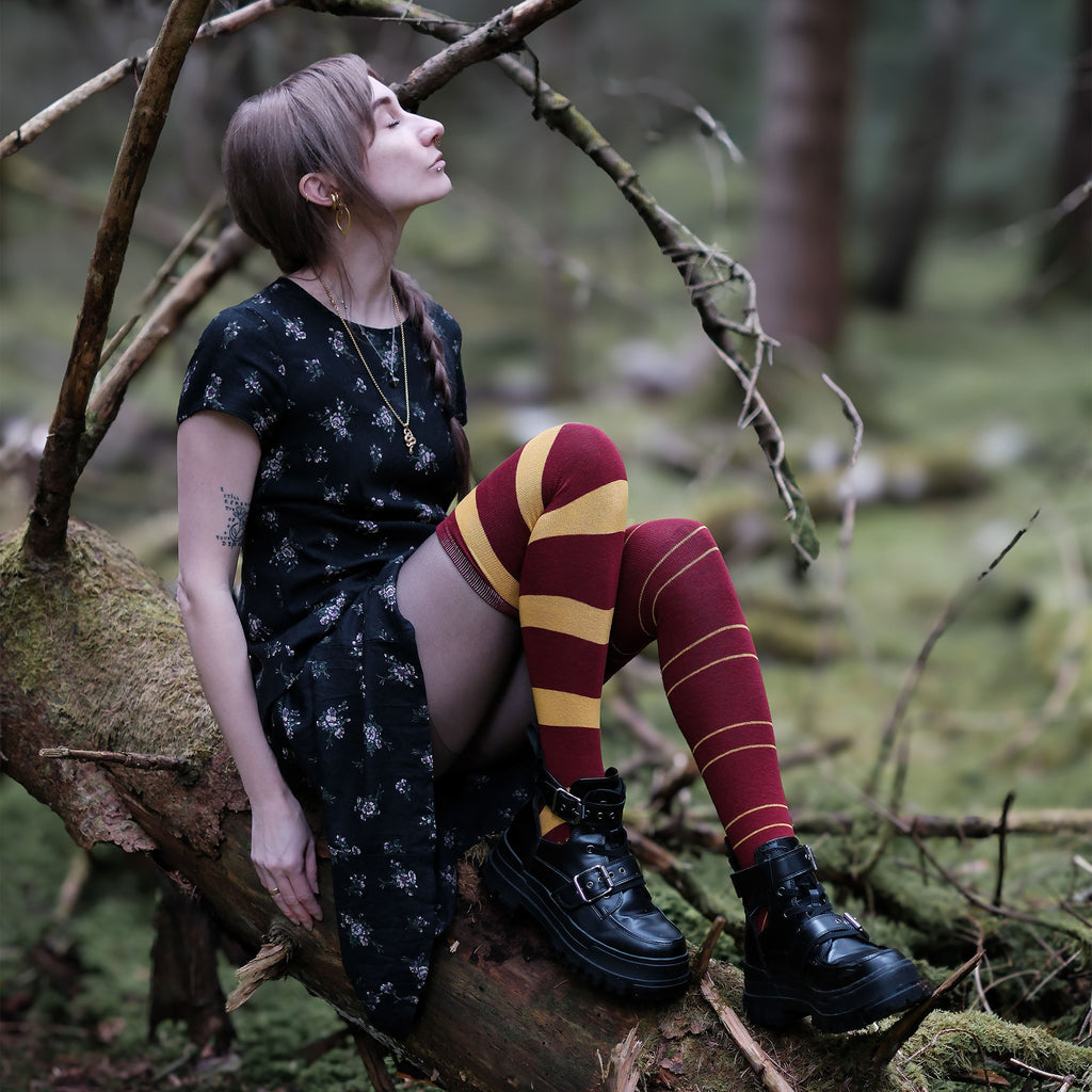 Immagine del prodotto Harry Potter - Calze sopra il ginocchio Grifondoro (set da 2)