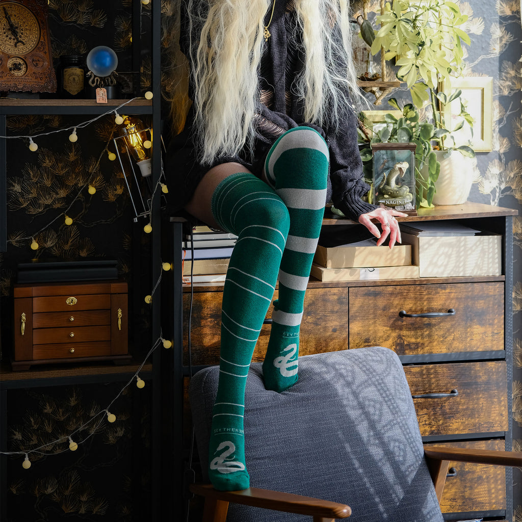 Immagine del prodotto Harry Potter - Calze Alte Serpeverde Set da 2