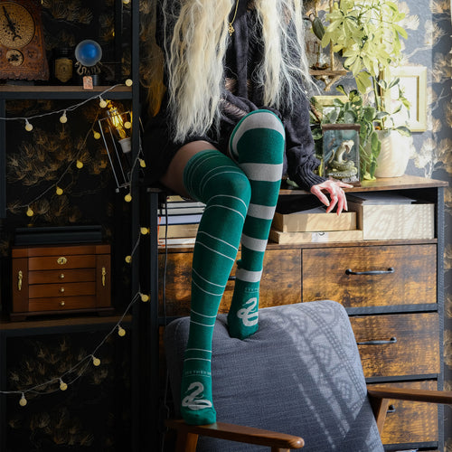 Immagine del prodotto Harry Potter - Calze Alte Serpeverde Set da 2