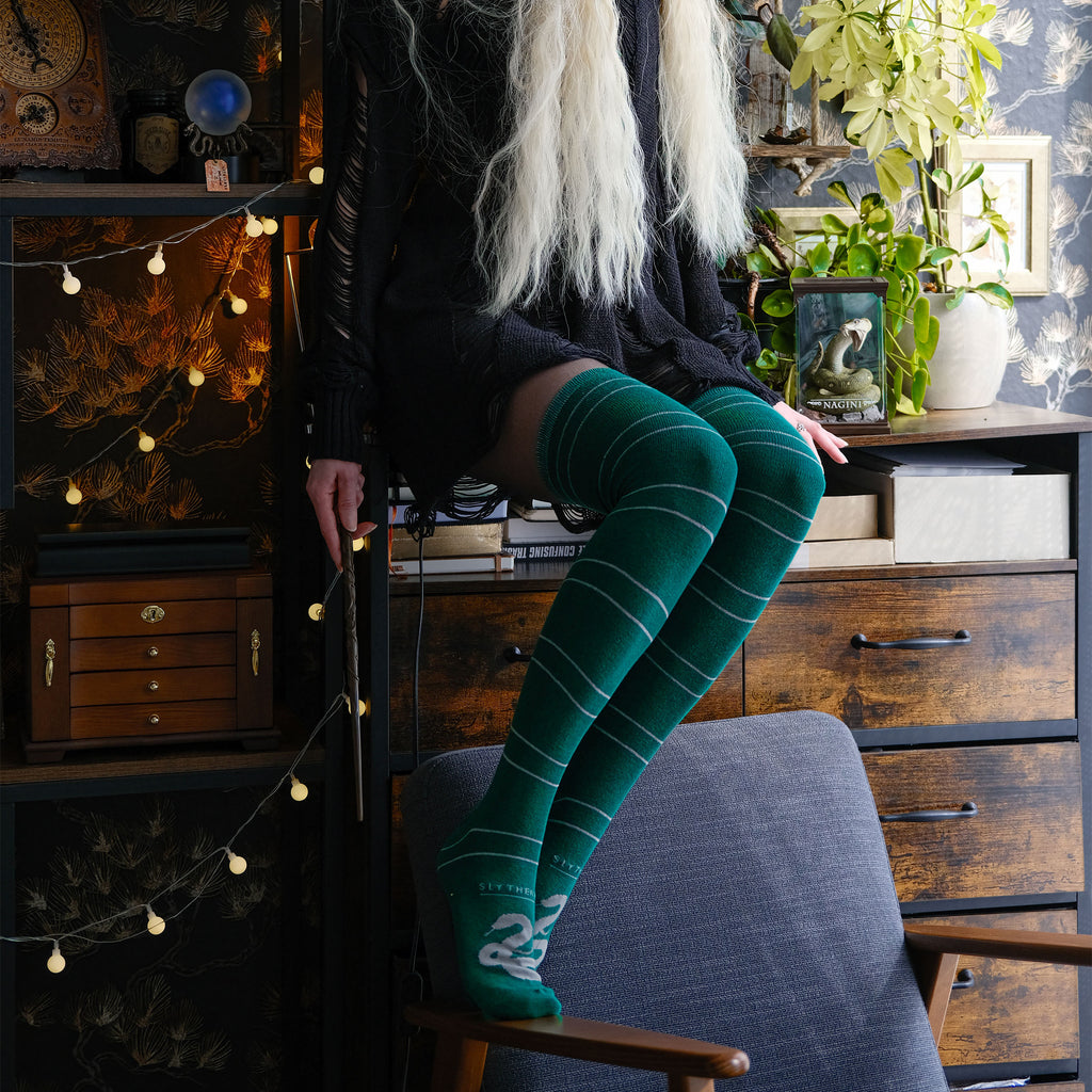 Immagine del prodotto Harry Potter - Calze Alte Serpeverde Set da 2