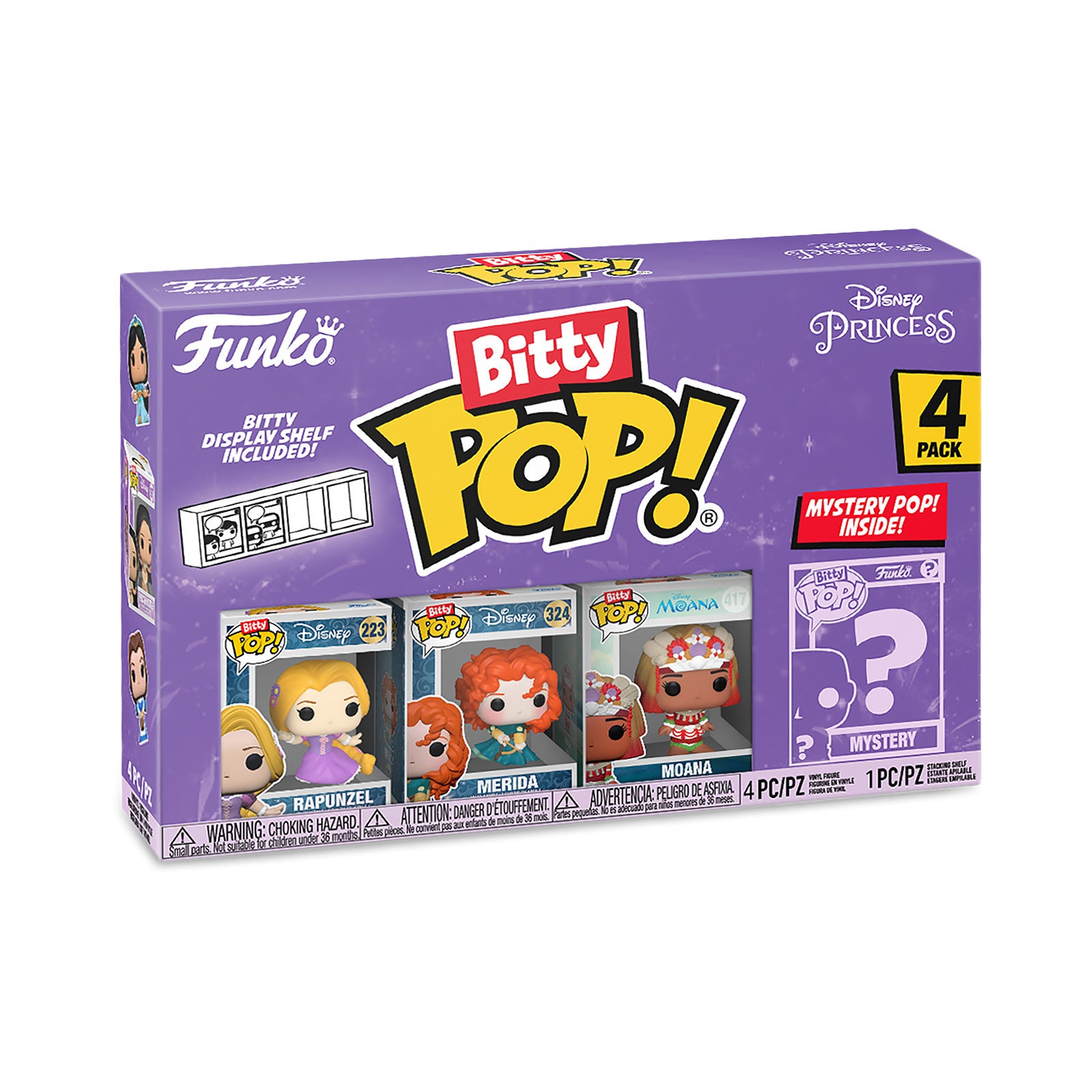 Immagine del prodotto Disney Princess - Funko Bitty Pop Set di 4 figure Serie 4