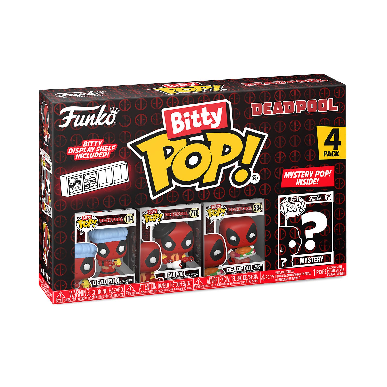 Immagine del prodotto Deadpool - Set di 4 figure Funko Bitty Pop Serie 2
