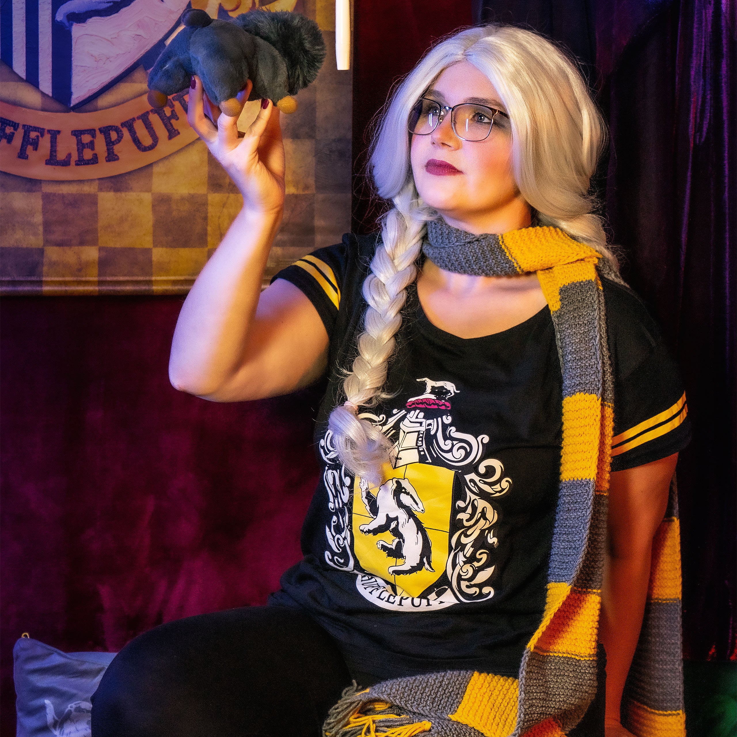 Immagine del prodotto Pigiama stemma Tassorosso nero - Harry Potter