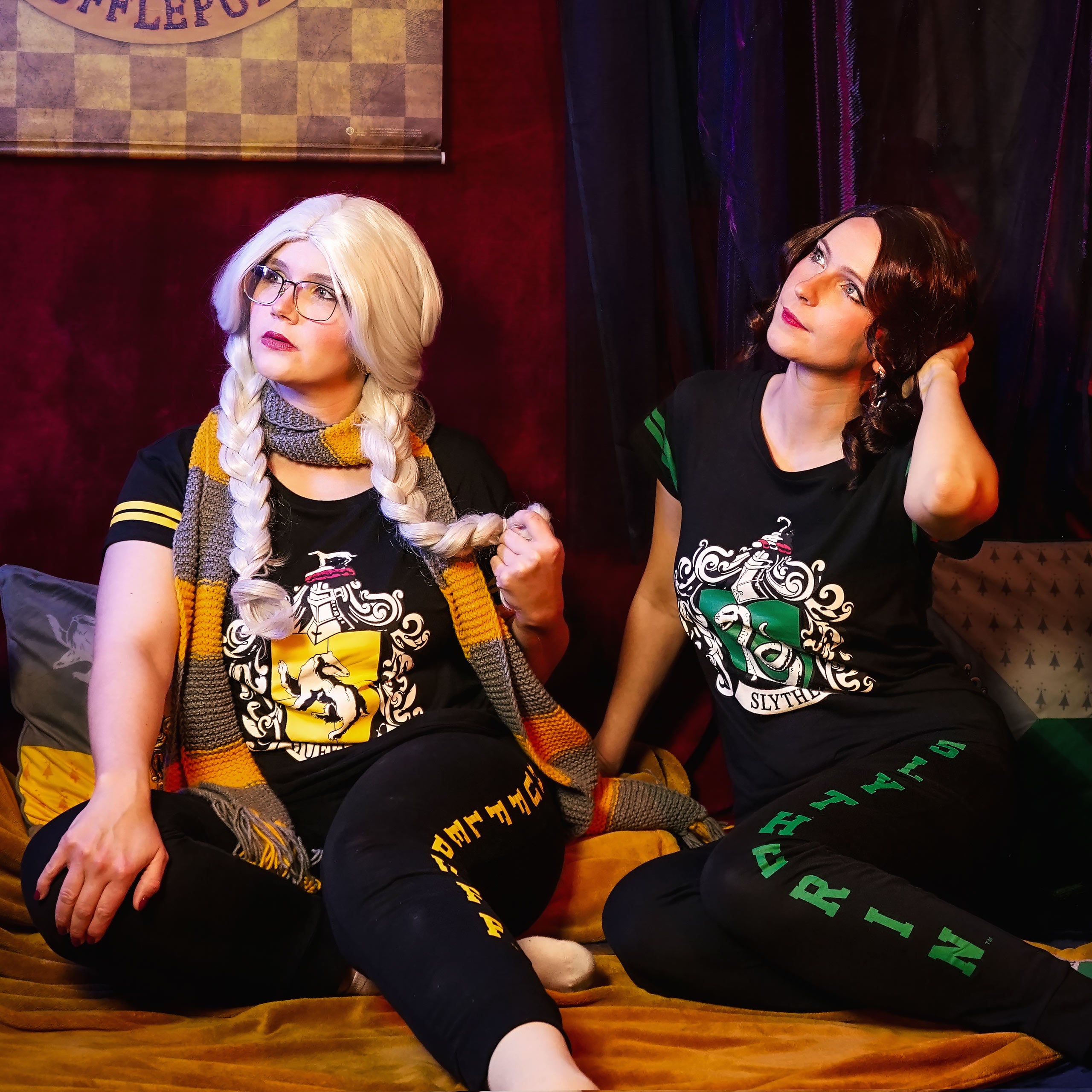 Immagine del prodotto Pigiama stemma Tassorosso nero - Harry Potter