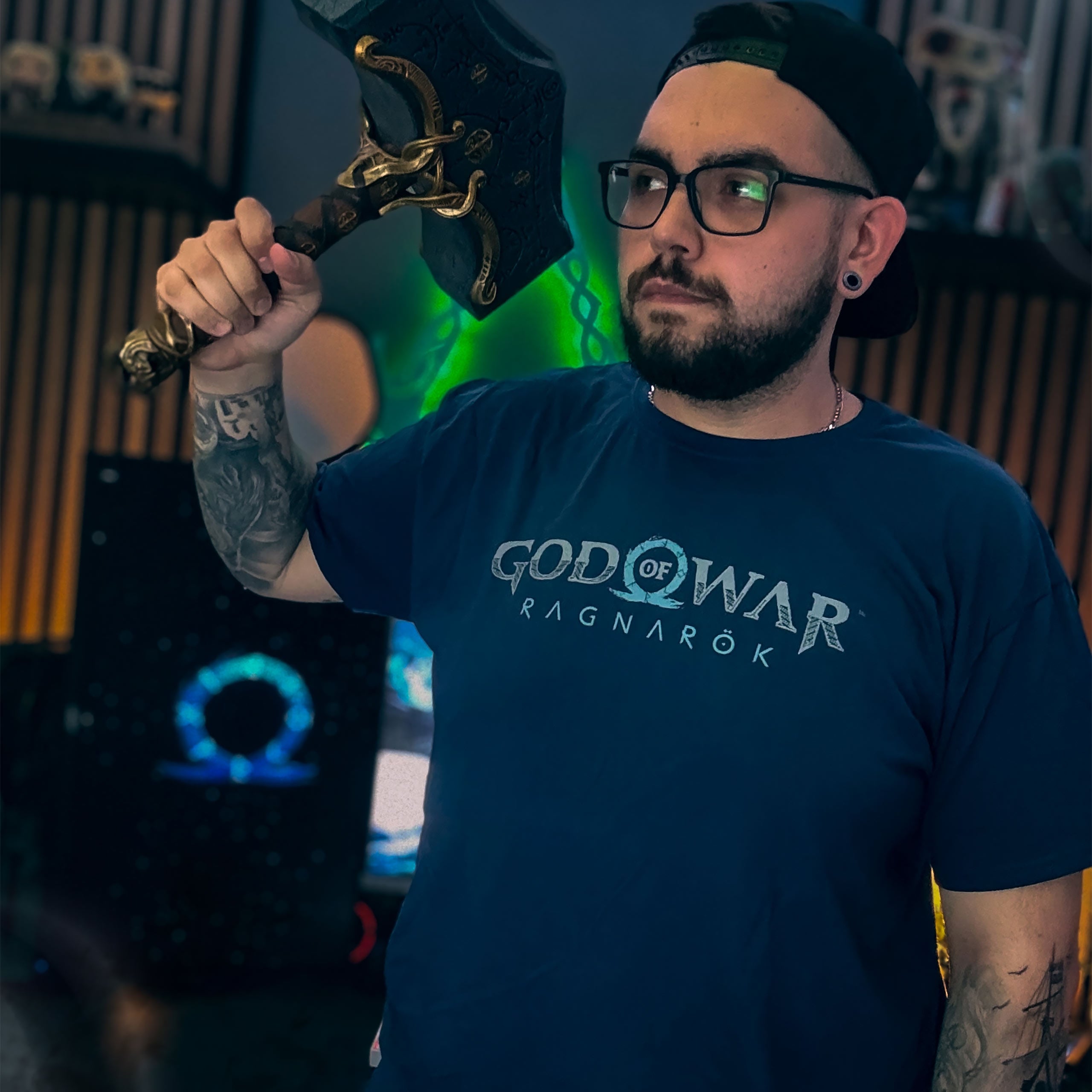 Immagine del prodotto God of War Ragnarok - T-shirt logo blu