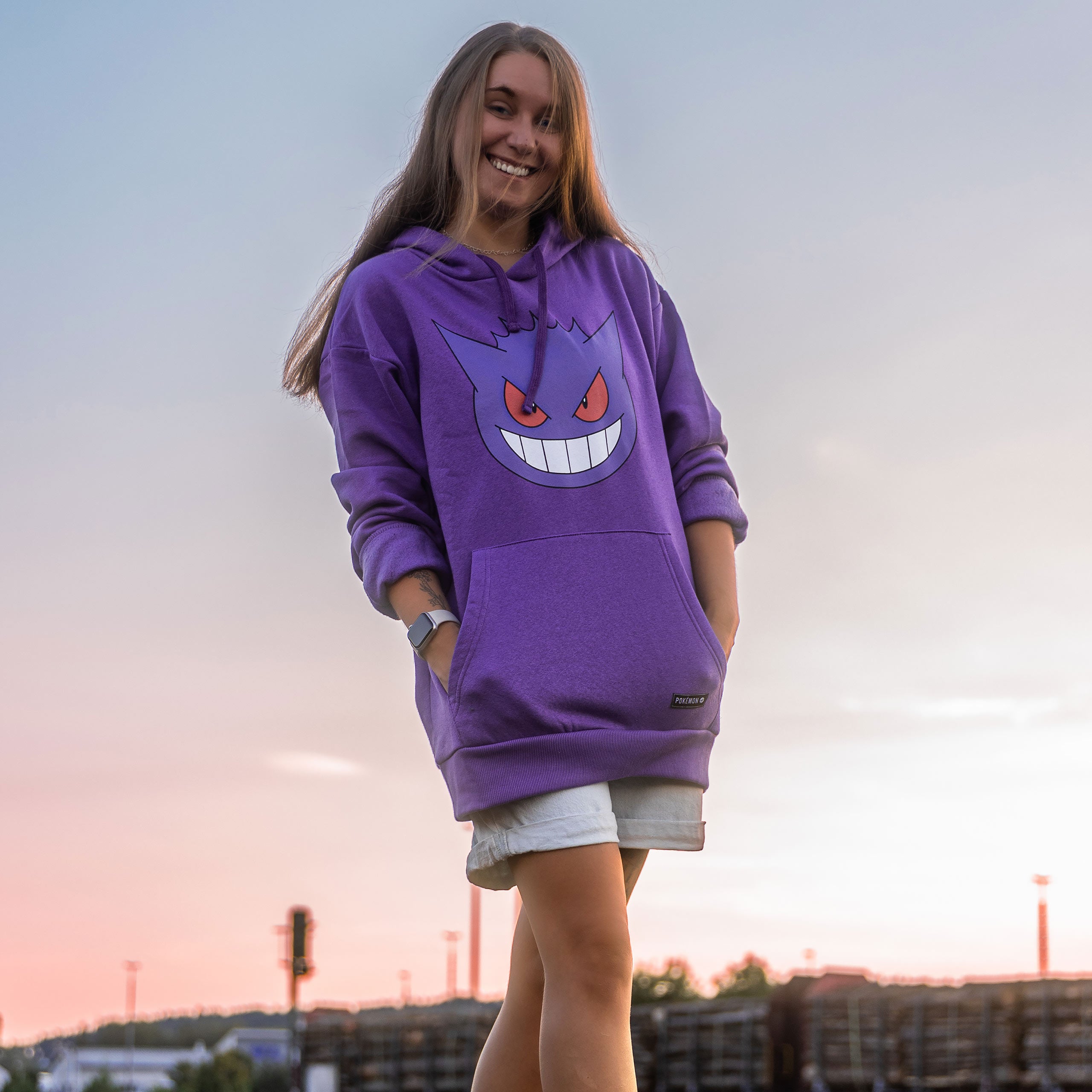 Immagine del prodotto Pokemon - Felpa con cappuccio faccia di Gengar
