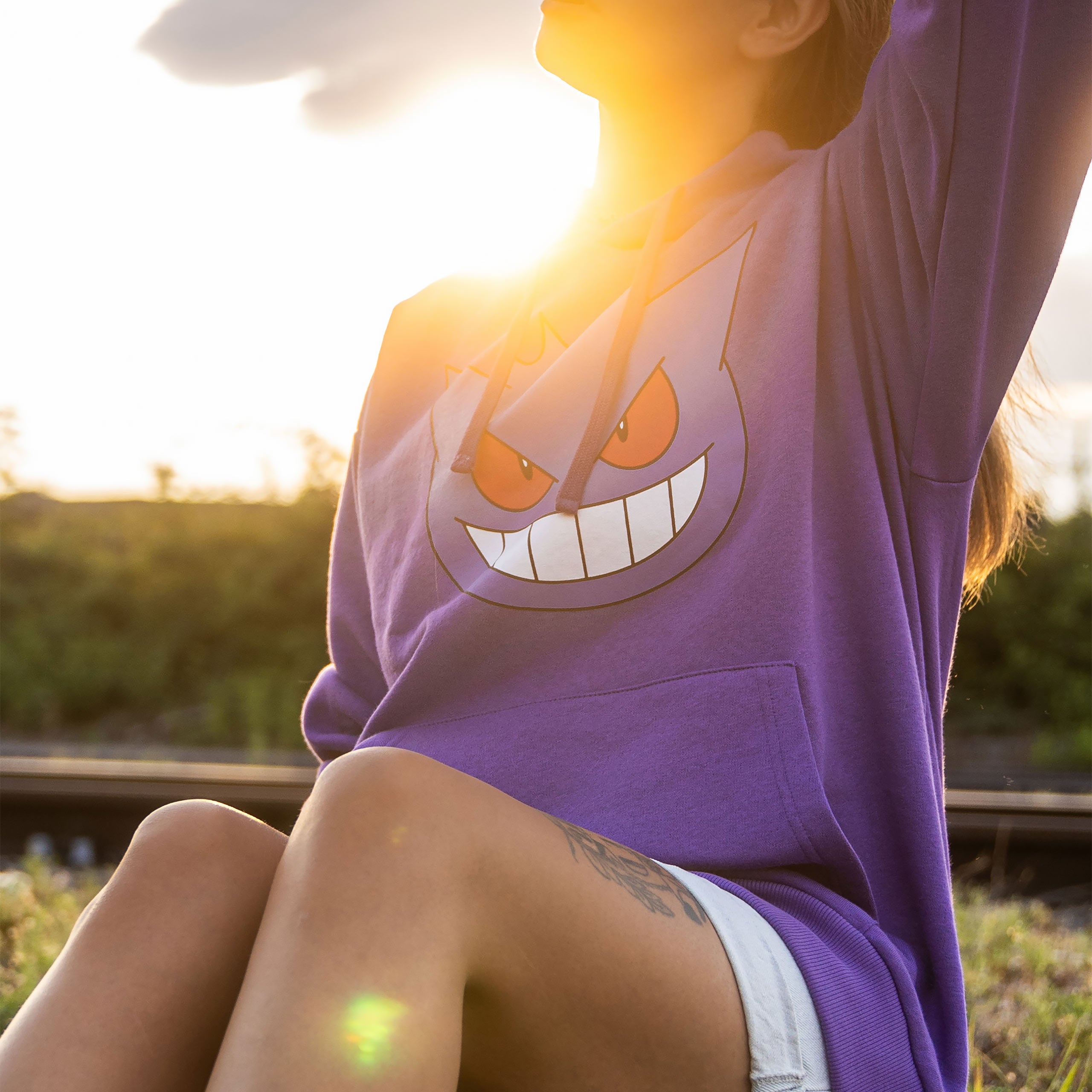 Immagine del prodotto Pokemon - Felpa con cappuccio faccia di Gengar