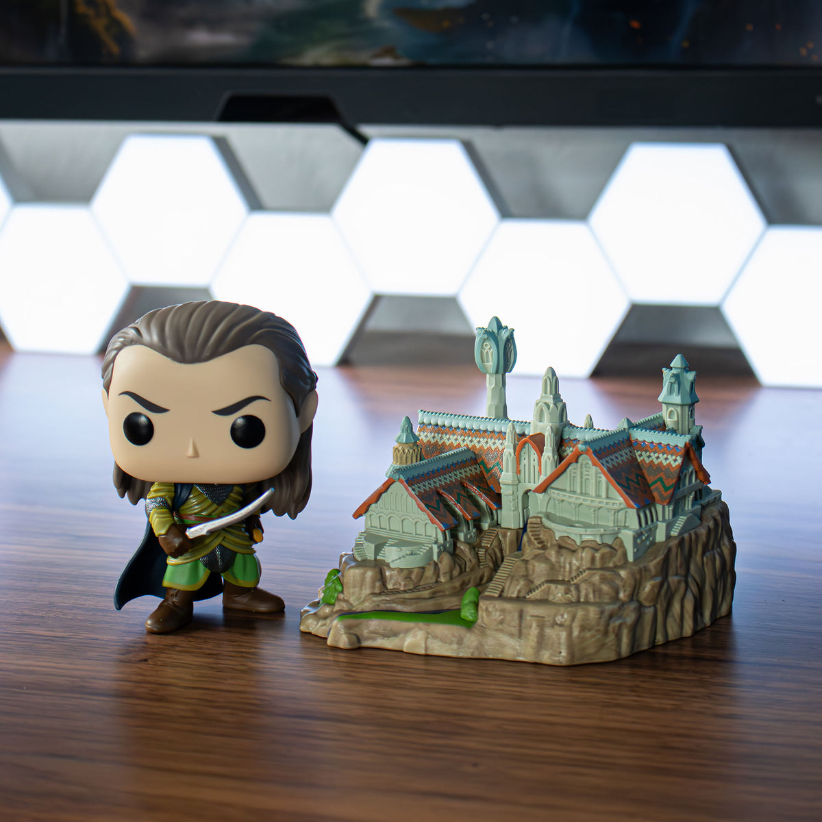 Immagine del prodotto Il Signore degli Anelli - Elrond & Gran Burrone Funko Pop Diorama