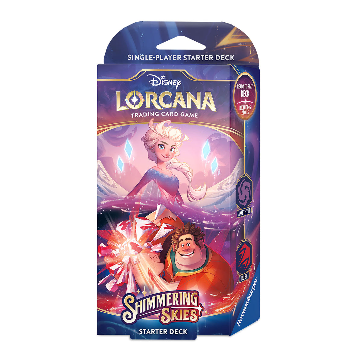 Immagine del prodotto Disney Lorcana Ametista e Rubino Starter Set - Shimmering Skies Gioco di Carte Collezionabili