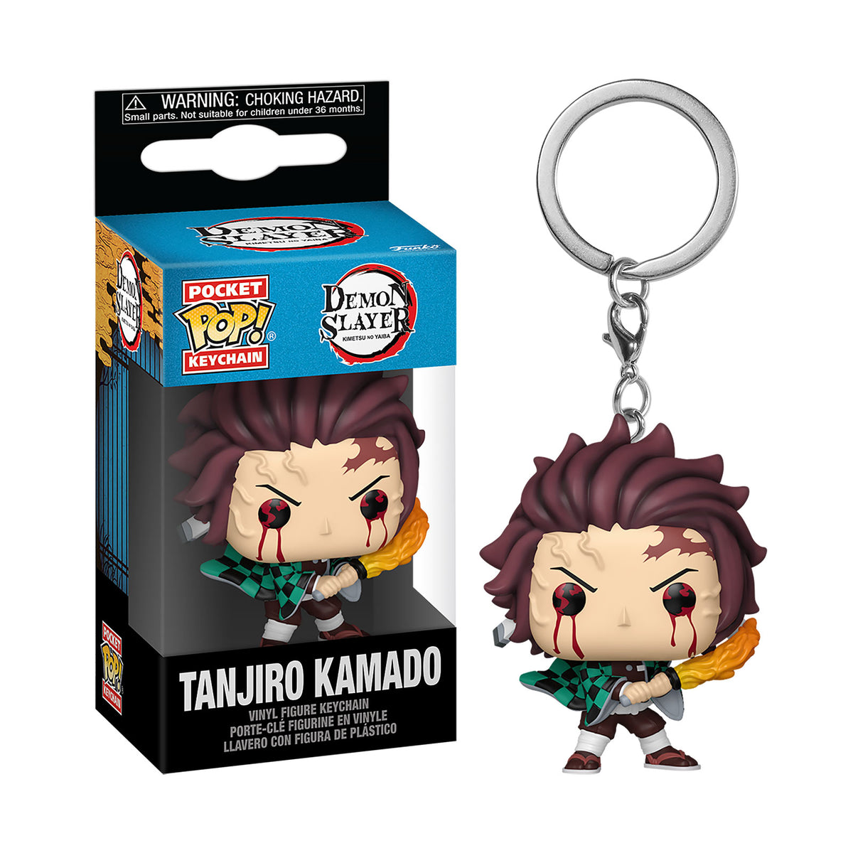 Immagine del prodotto Demon Slayer – Tanjiro (Sun Breathing) portachiavi Funko Pop