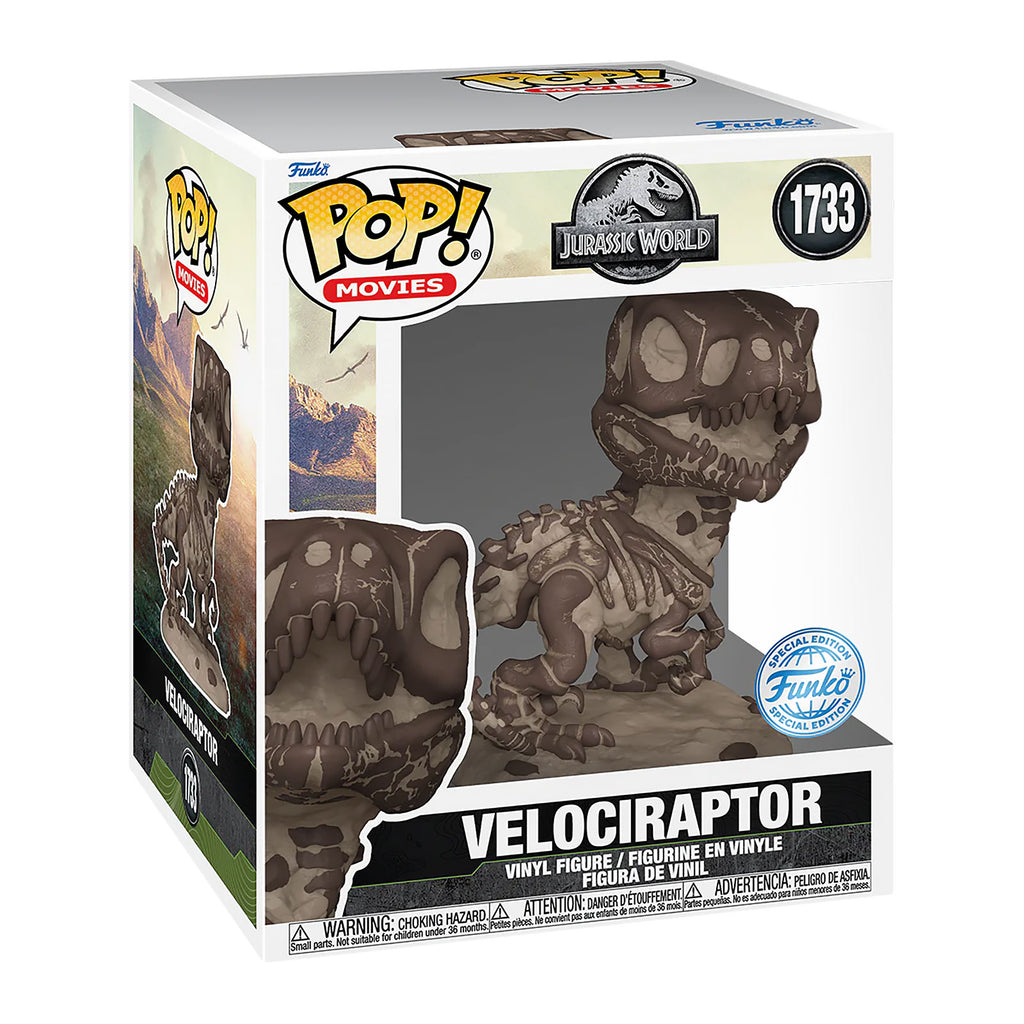Immagine del prodotto Jurassic World - Velociraptor Fossile Super Size Funko Pop Figura