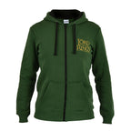 Immagine del prodotto Il Signore degli Anelli - Felpa con cappuccio con zip Terra di Mezzo verde