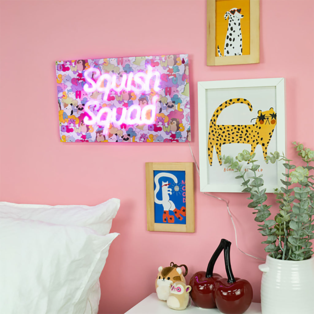 Immagine del prodotto Squishmallows - Lampada da parete al neon Squish Squad
