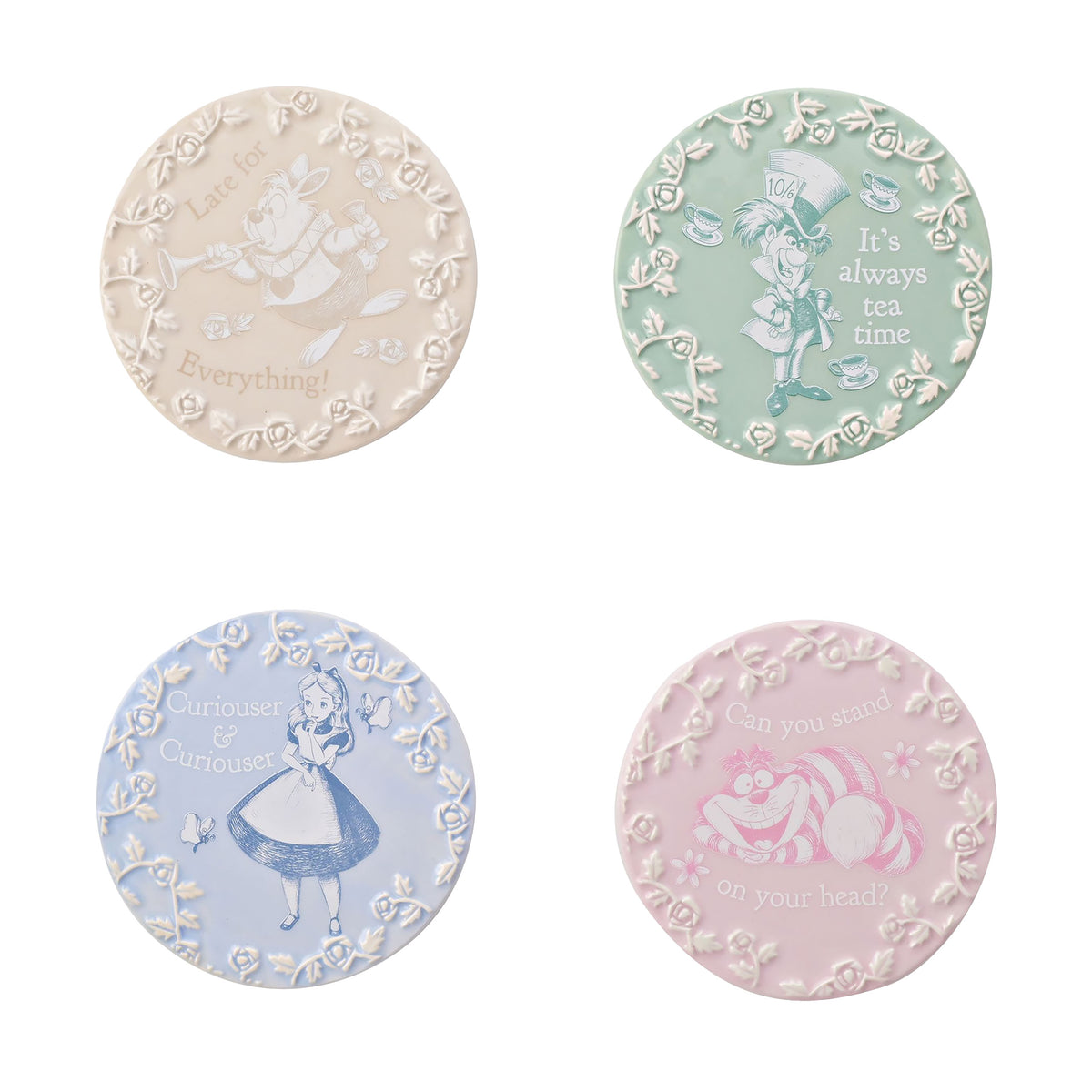 Immagine del prodotto Alice nel Paese delle Meraviglie - Sottobicchieri Characters set di 4
