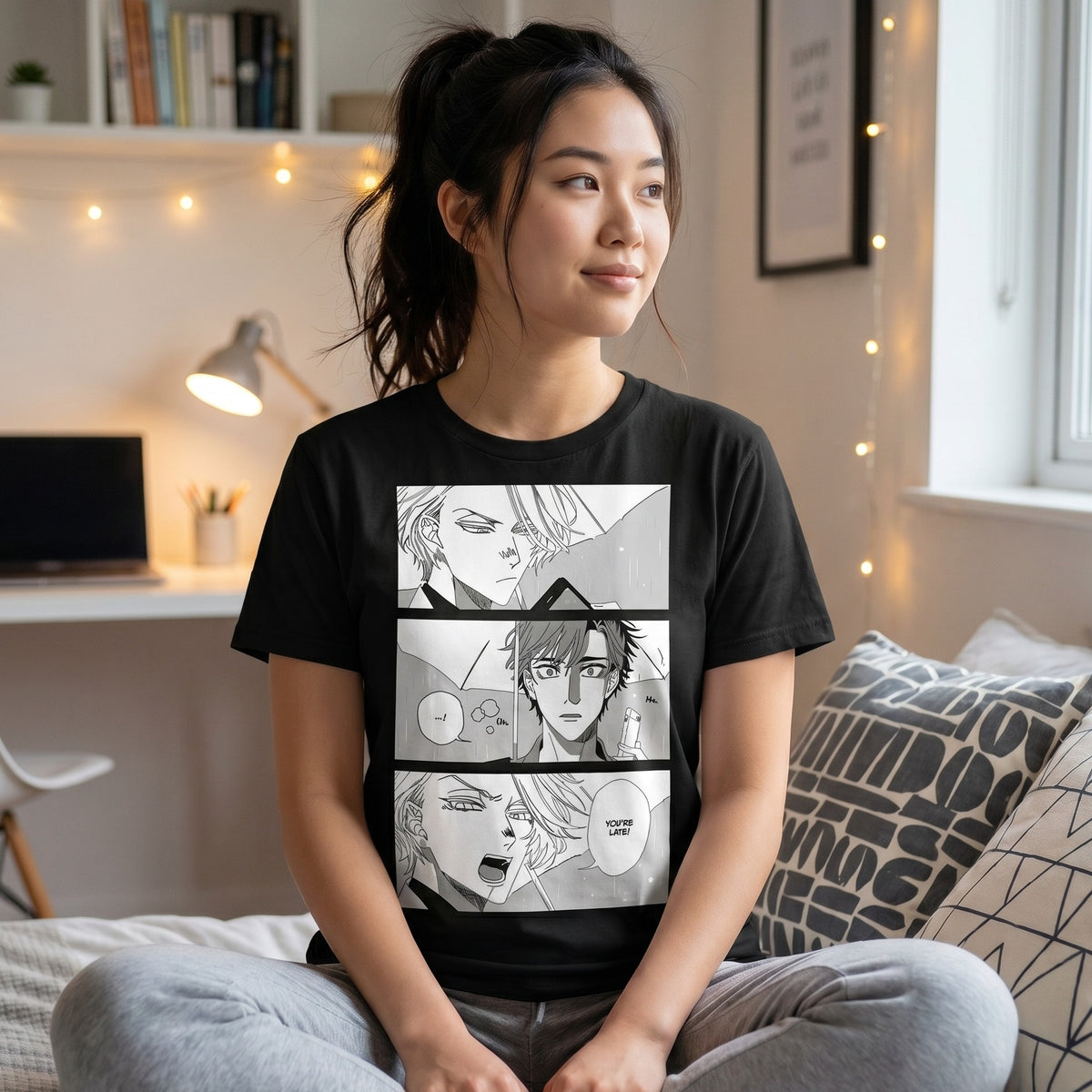 Immagine del prodotto T-shirt 'You're Late' per i fan di Therapy Game