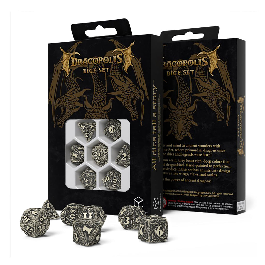 Immagine del prodotto Dracopolis - Il set di dadi Blackfang Scandinavo 7pcs